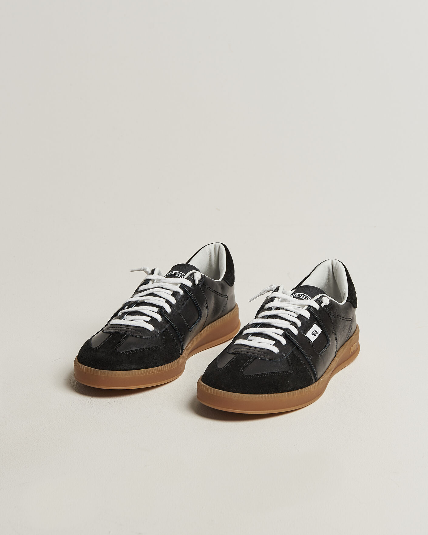 Herr | Sneakers | P448 | Monza Leather/Suede Sneaker Black