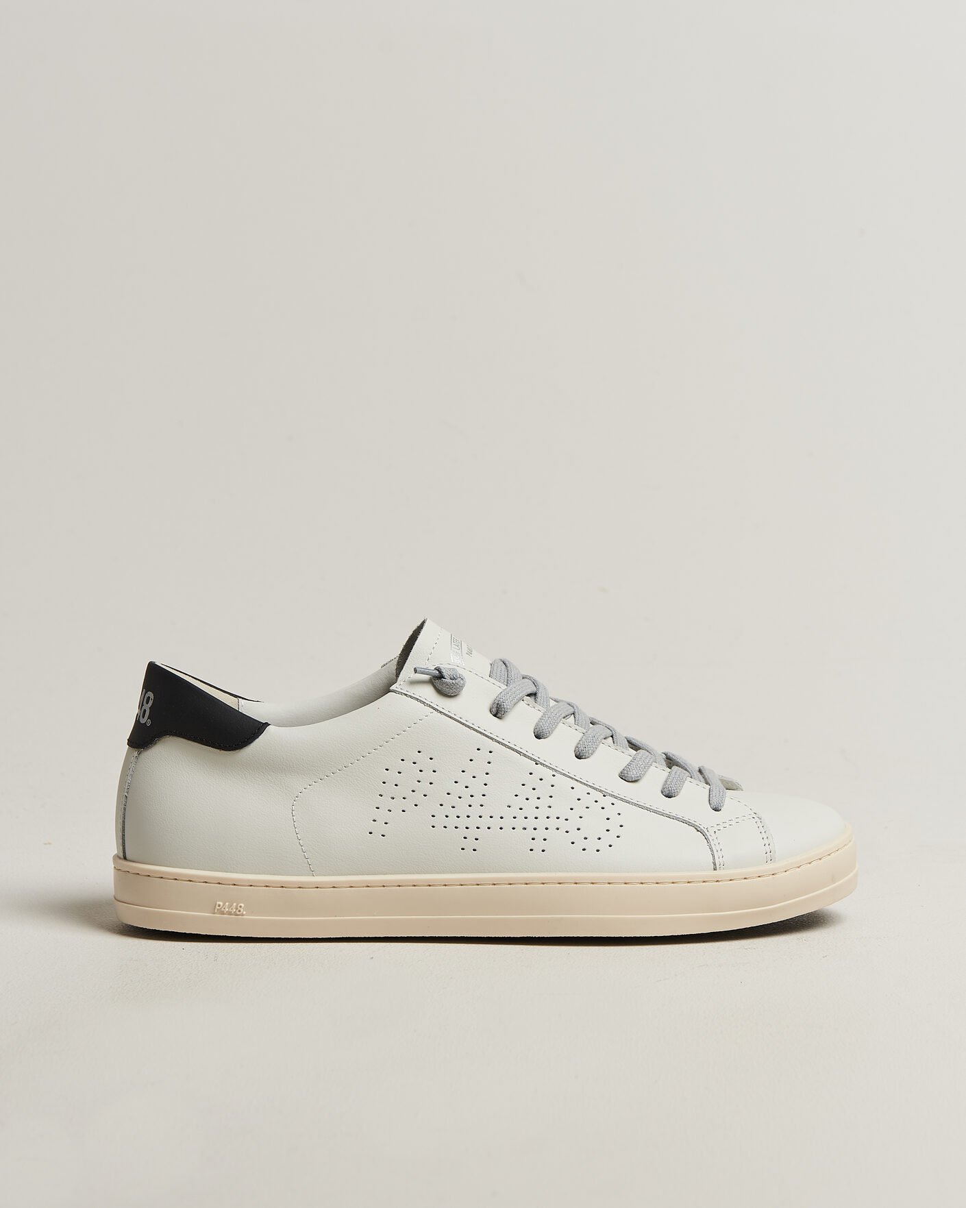 Herr | Sneakers | P448 | John Leather Sneaker White/Black