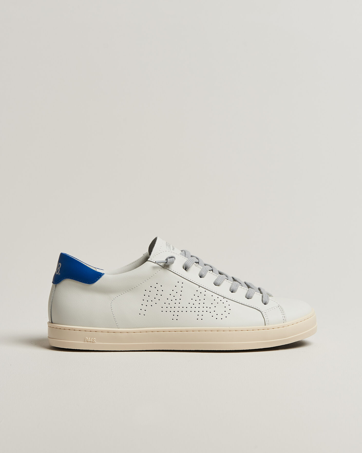Herr | Sneakers | P448 | John Leather Sneaker White/Blue