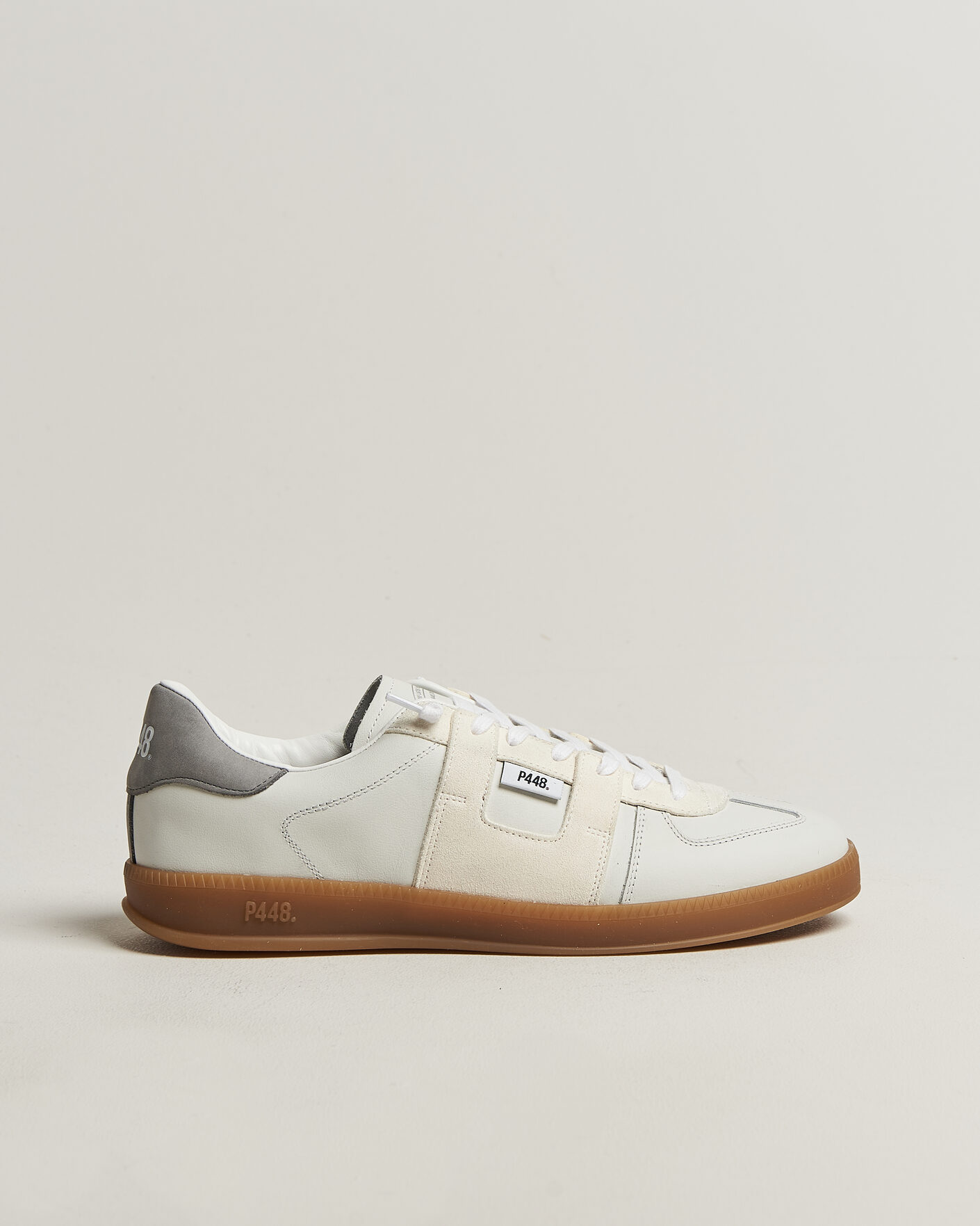 Herr | Sneakers | P448 | Monza Leather/Suede Sneaker White