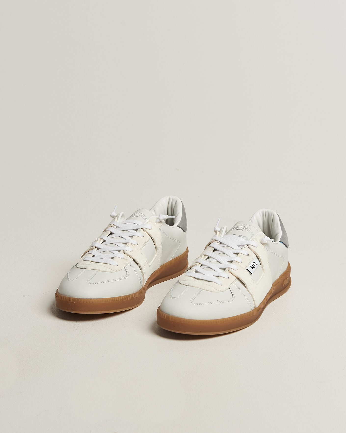 Herr | Sneakers | P448 | Monza Leather/Suede Sneaker White