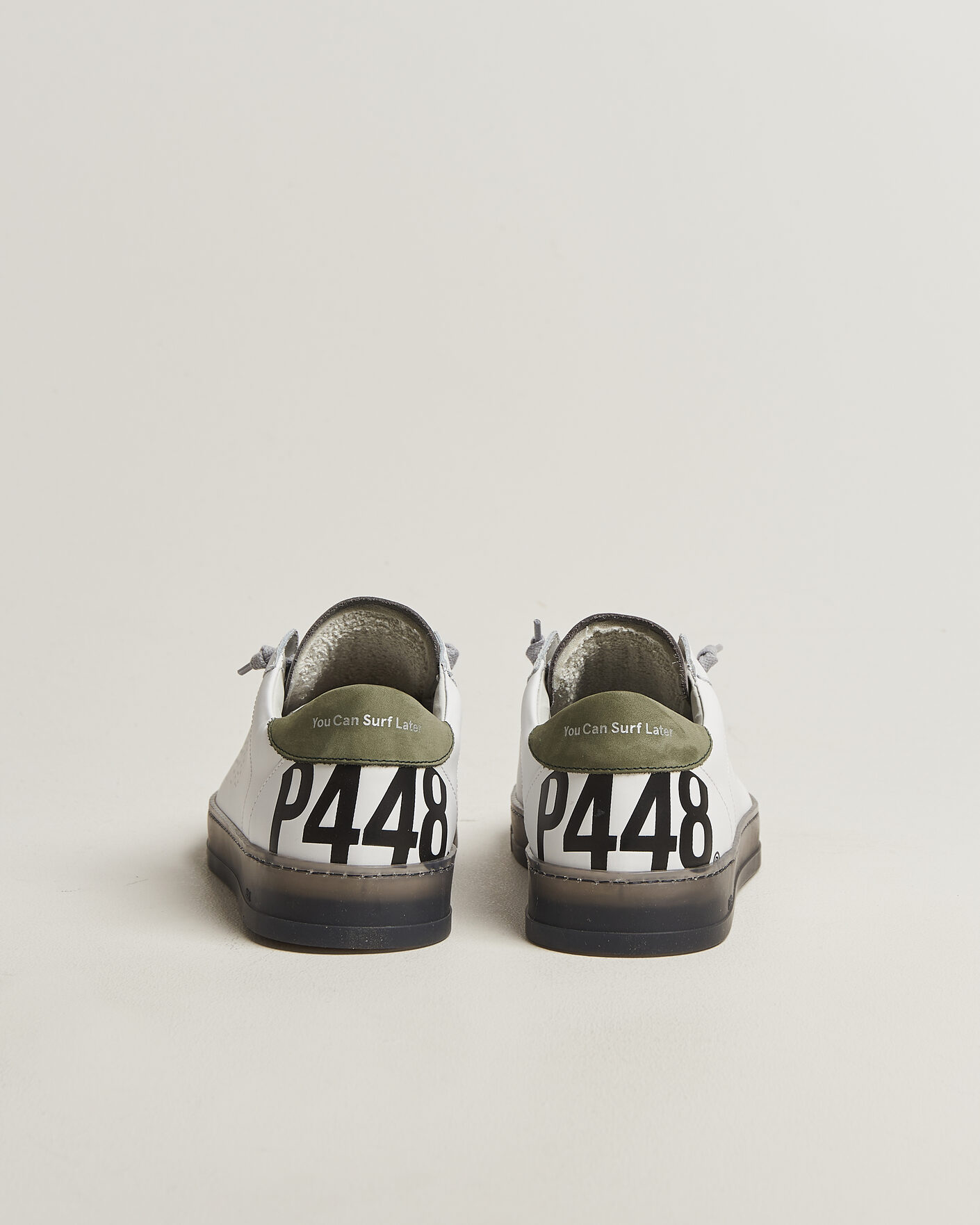 Herr | Sneakers | P448 | Jack Leather Sneaker White/Grey