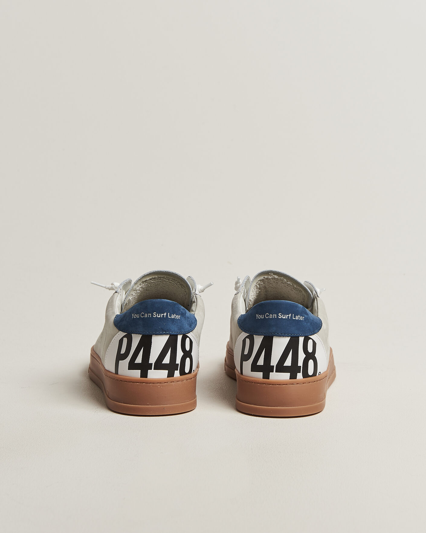 Herr | Sneakers | P448 | Jack Leather Sneaker White/Navy