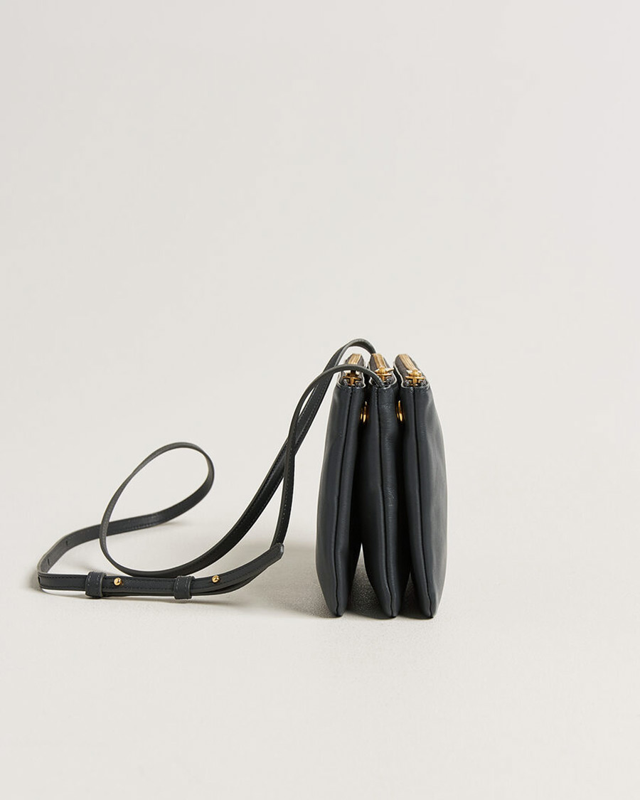 Herr | Pre-Owned & Vintage Bags | Celine Pre-Owned | Trio Bag Small Leather Grey