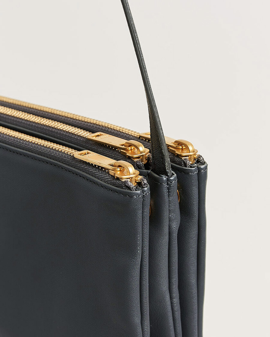 Herr | Pre-Owned & Vintage Bags | Celine Pre-Owned | Trio Bag Small Leather Grey