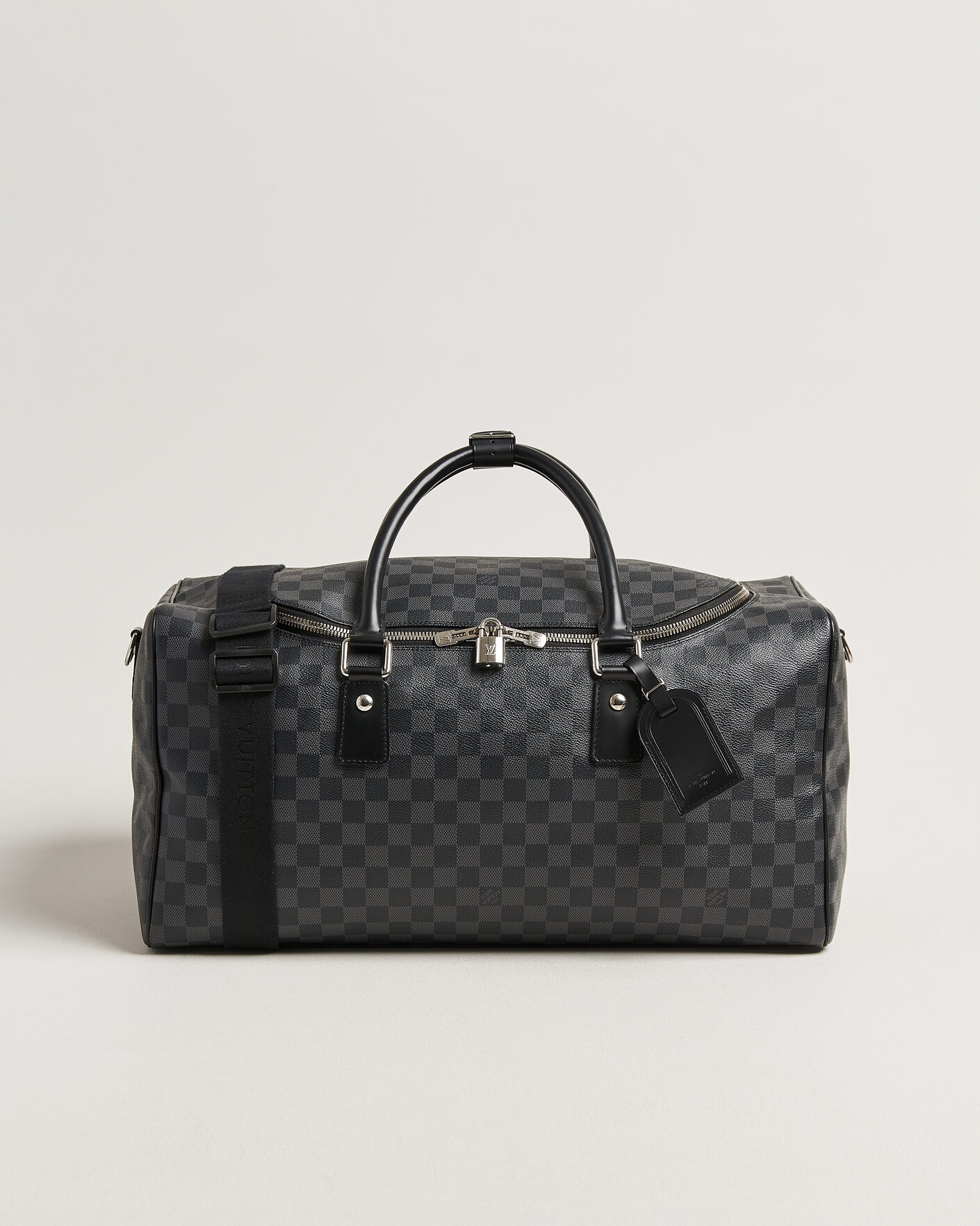 Herr | Pre-Owned & Vintage Bags | Louis Vuitton Pre-Owned | Roadster 50 Damier Graphite
