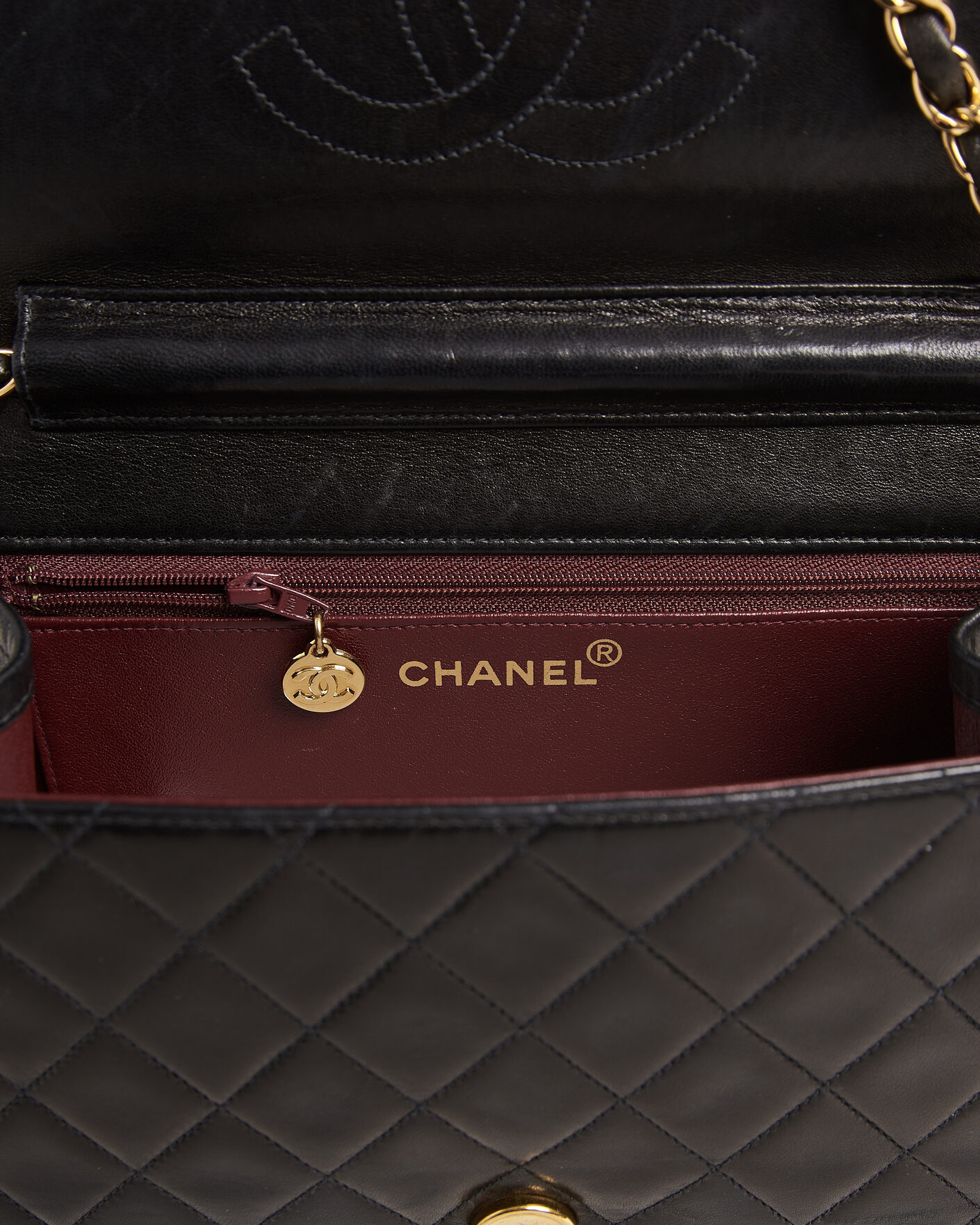 Herr | Pre-Owned & Vintage Bags | Chanel Pre-Owned | Single Flap Bag Black