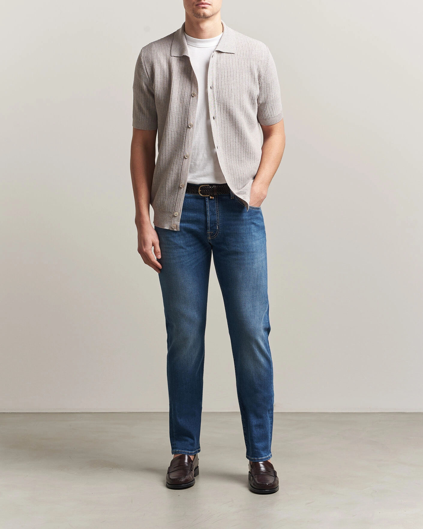 Herr | Byxor | Jacob Cohën | Bard Slim Fit Super Stretch Jeans Light Vintage
