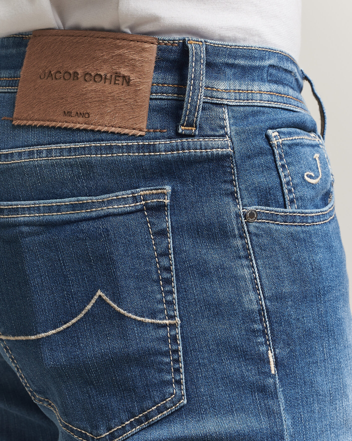 Herr | Byxor | Jacob Cohën | Bard Slim Fit Super Stretch Jeans Light Vintage