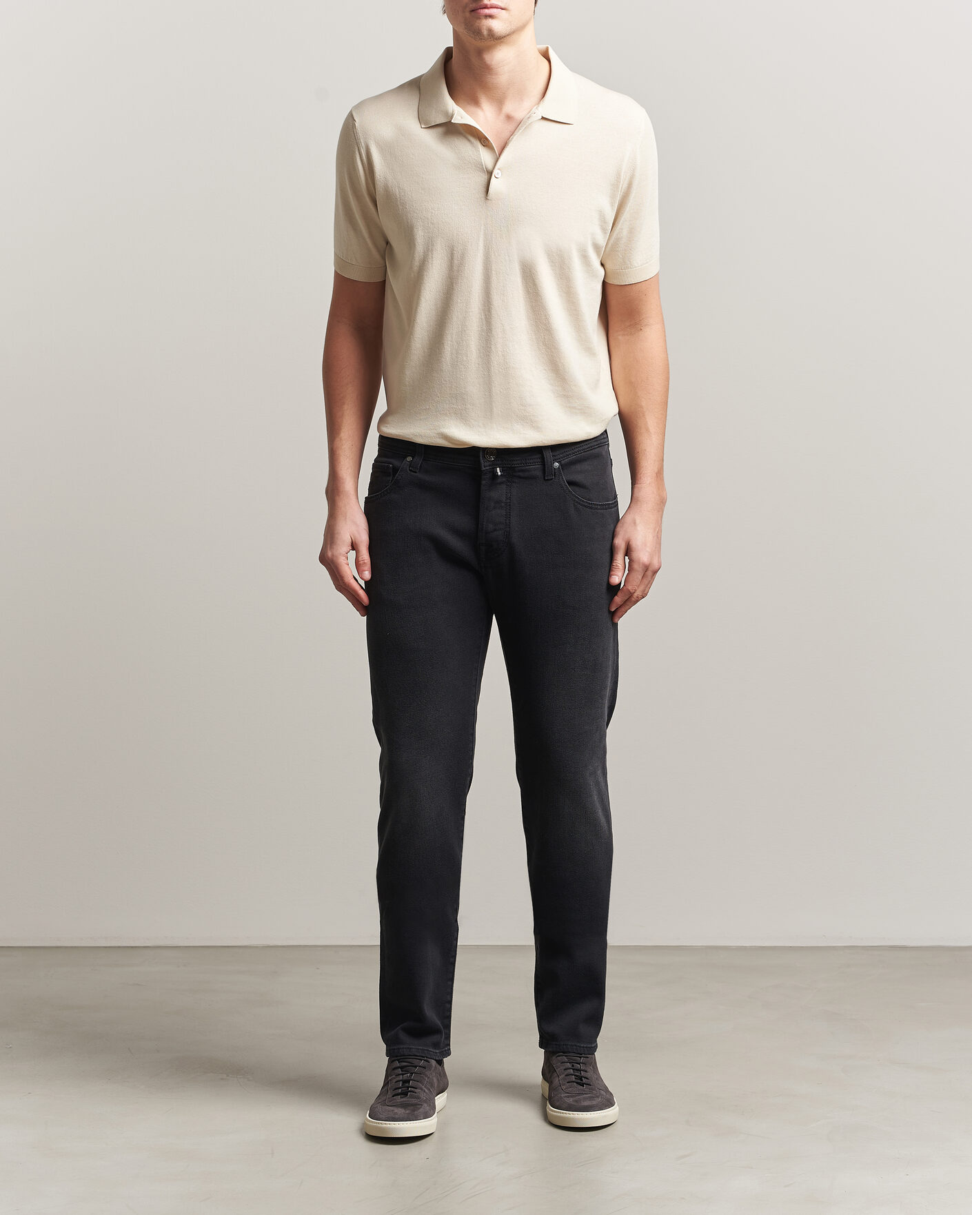 Herr | Byxor | Jacob Cohën | Nick Slim Fit Power Stretch Jeans Medium Black Wash