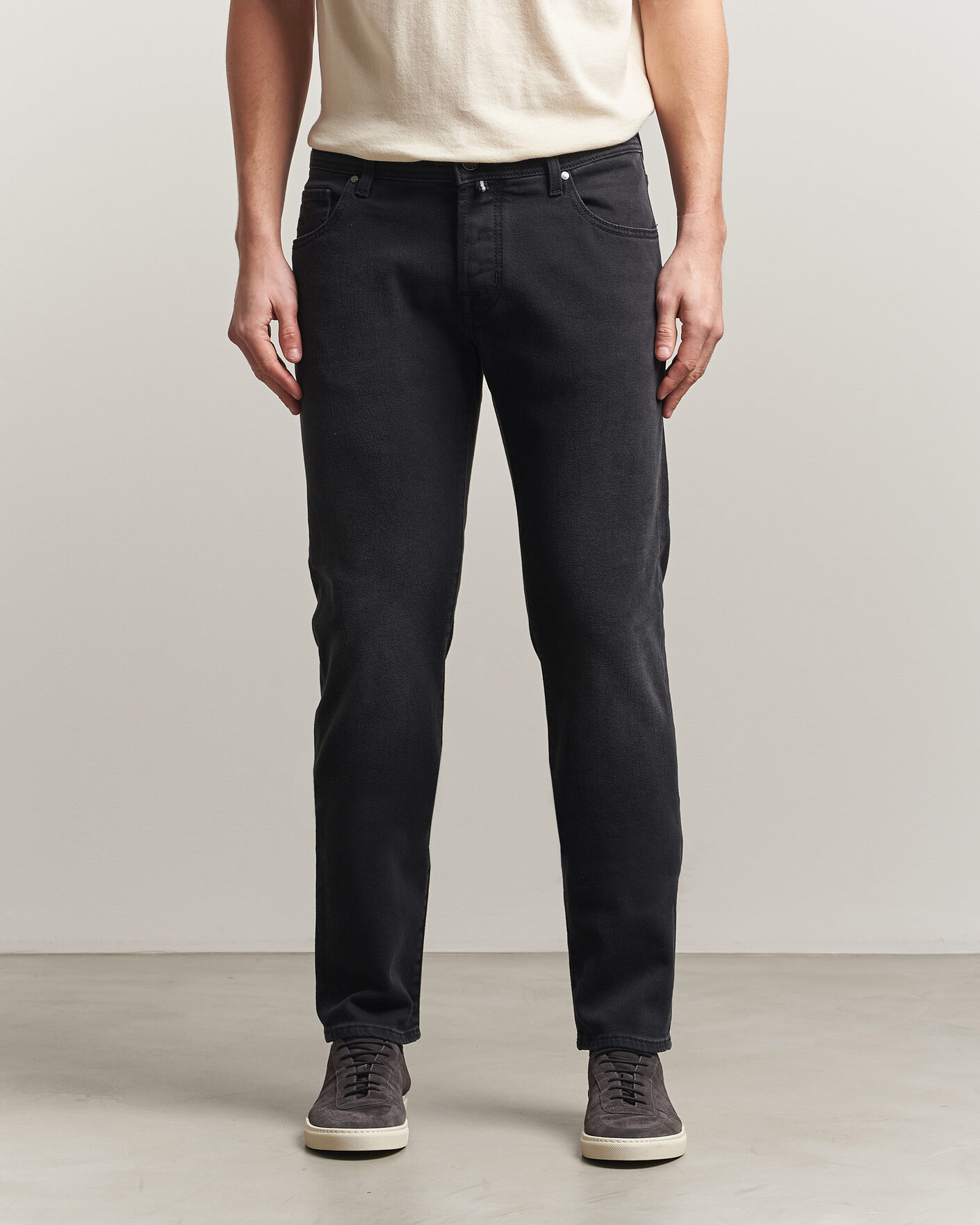 Herr | Byxor | Jacob Cohën | Nick Slim Fit Power Stretch Jeans Medium Black Wash
