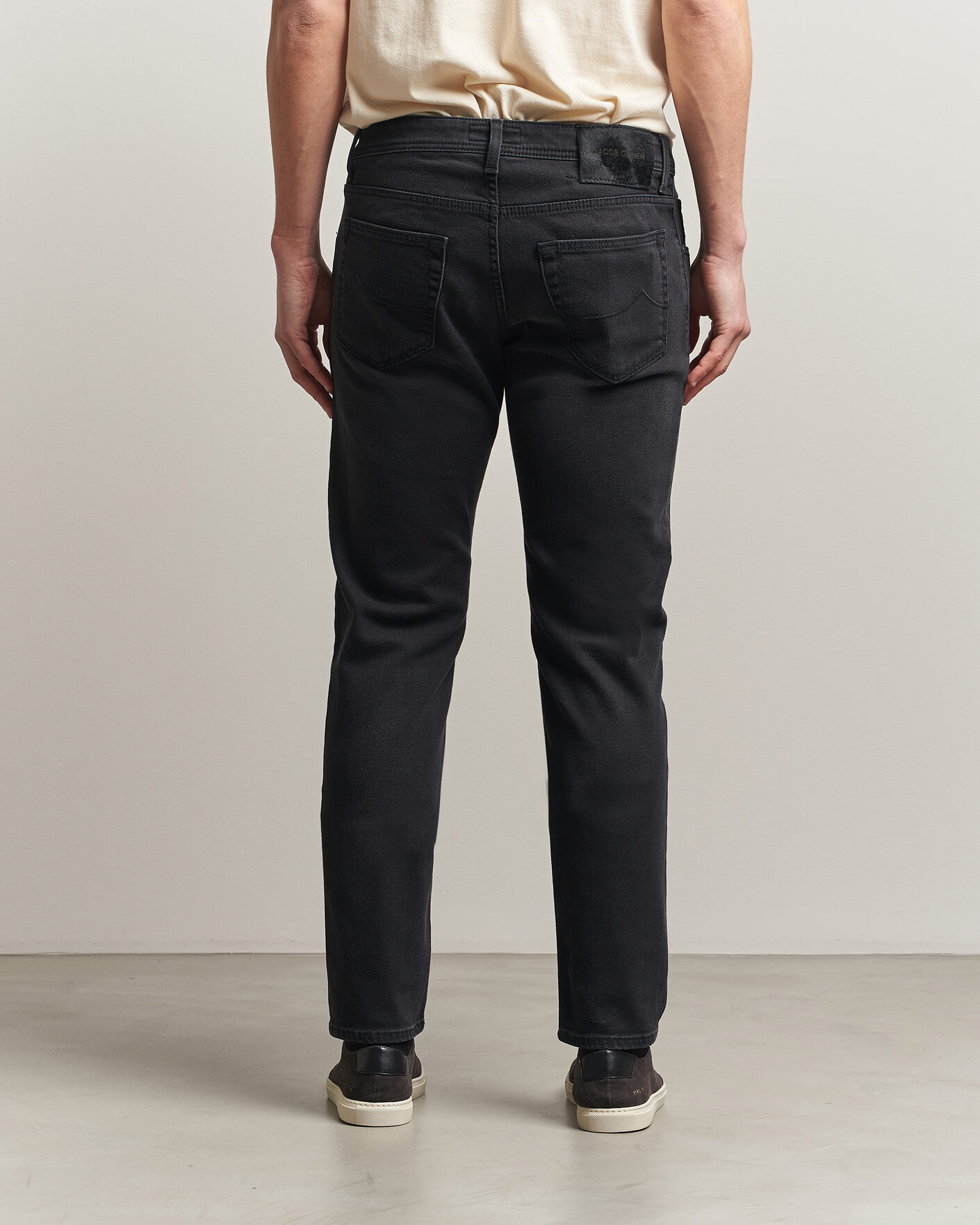 Herr | Jeans | Jacob Cohën | Nick Slim Fit Power Stretch Jeans Medium Black Wash