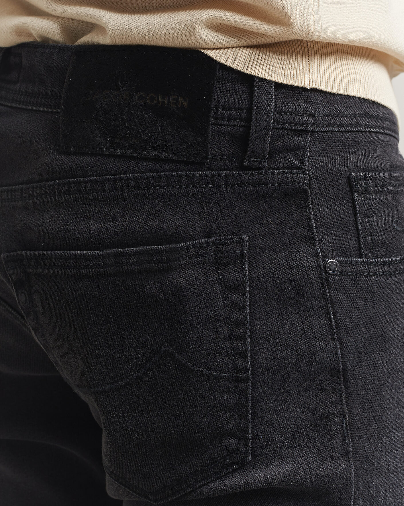 Herr | Jeans | Jacob Cohën | Nick Slim Fit Power Stretch Jeans Medium Black Wash