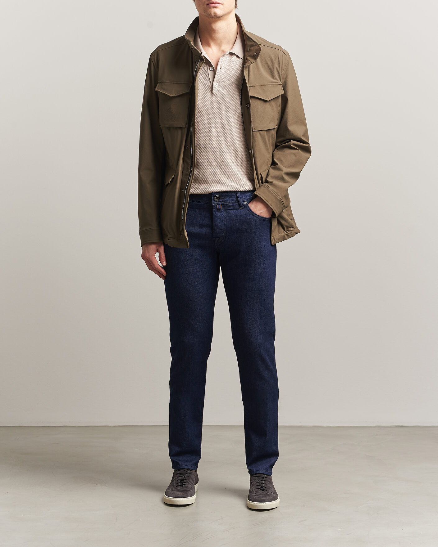 Herr | Byxor | Jacob Cohën | Nick Slim Fit Super Stretch Jeans Rinse Wash