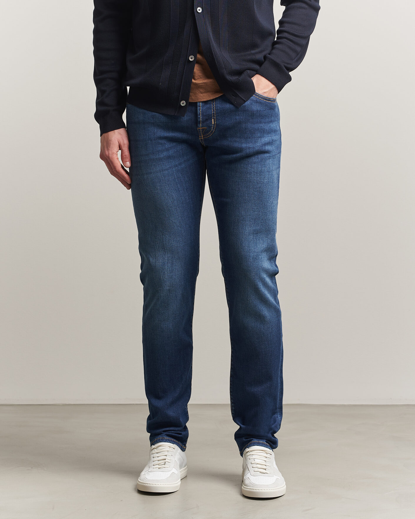 Herr | Jeans | Jacob Cohën | Nick Slim Fit Super Stretch Jeans Medium Vintage