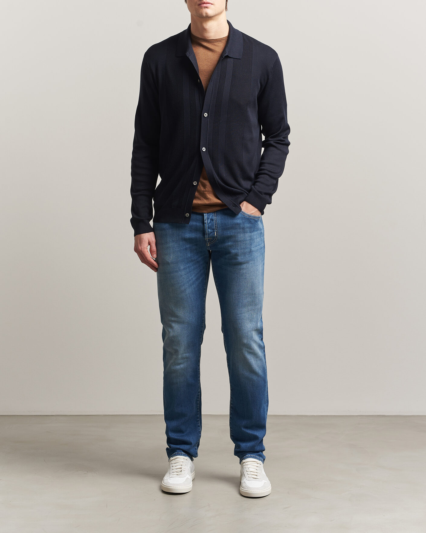 Herr | Byxor | Jacob Cohën | Nick Slim Fit Super Stretch Jeans Light Vintage