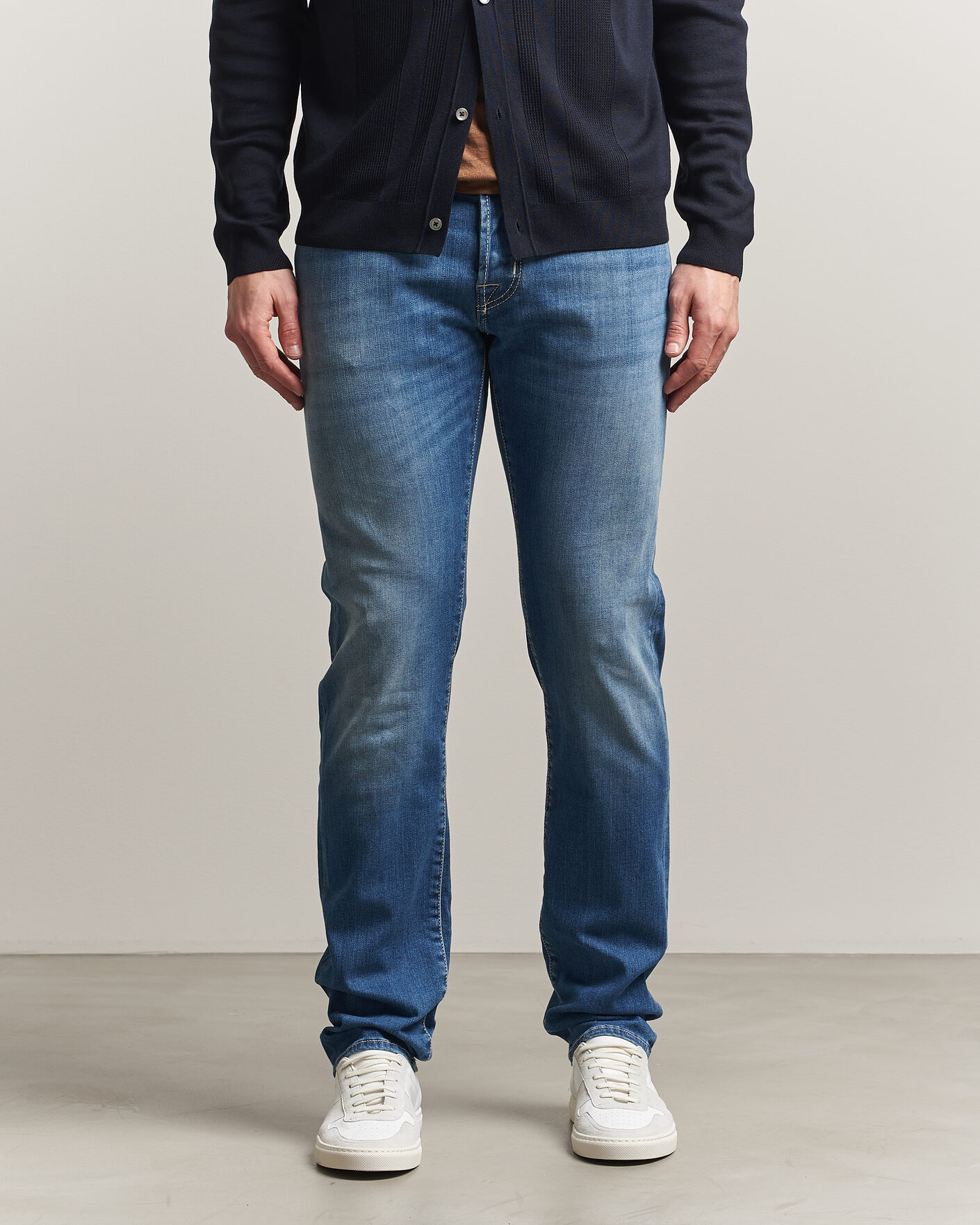 Herr | Byxor | Jacob Cohën | Nick Slim Fit Super Stretch Jeans Light Vintage