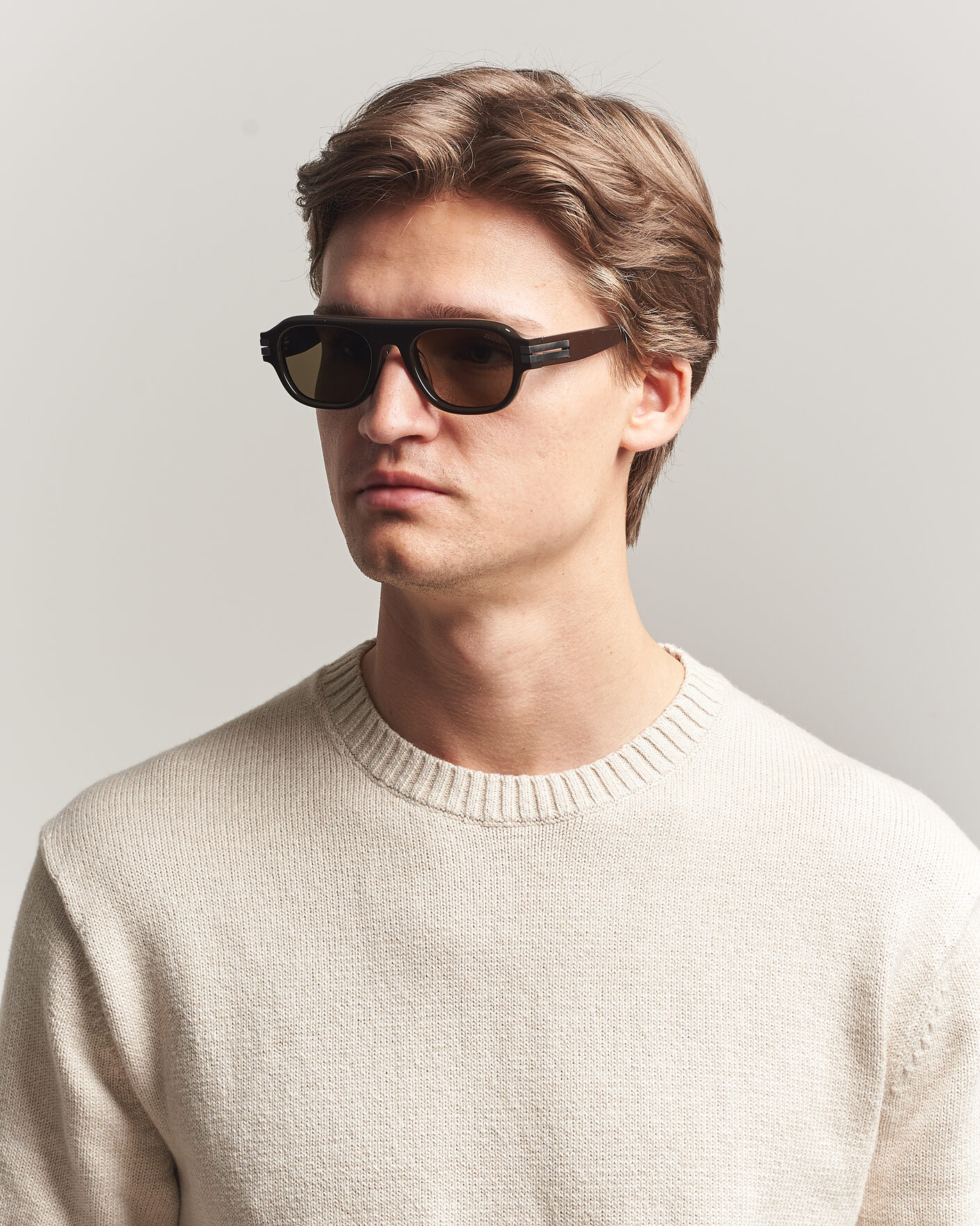 Herr | Solglasögon | Zegna | EZ0304 Sunglasses Dark Brown