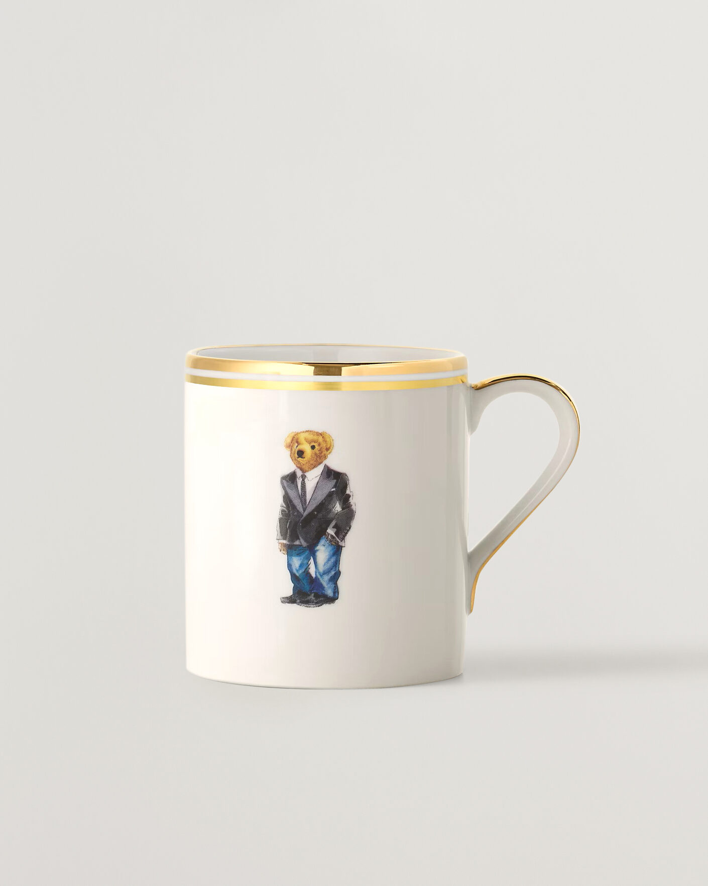 Herr | Till hemmet | Ralph Lauren Home | Wilshire Tuxedo Bear Mug Set White/Gold