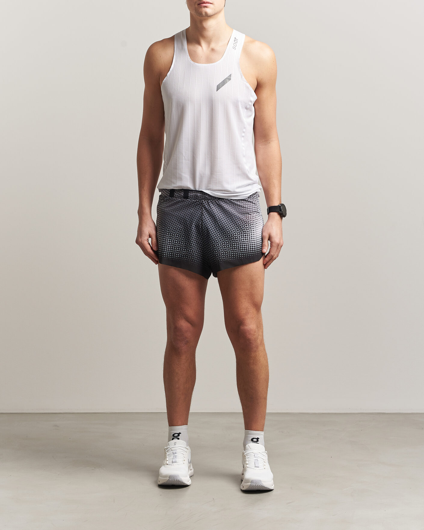 Herr | T-Shirts | SOAR Running | Race Vest White