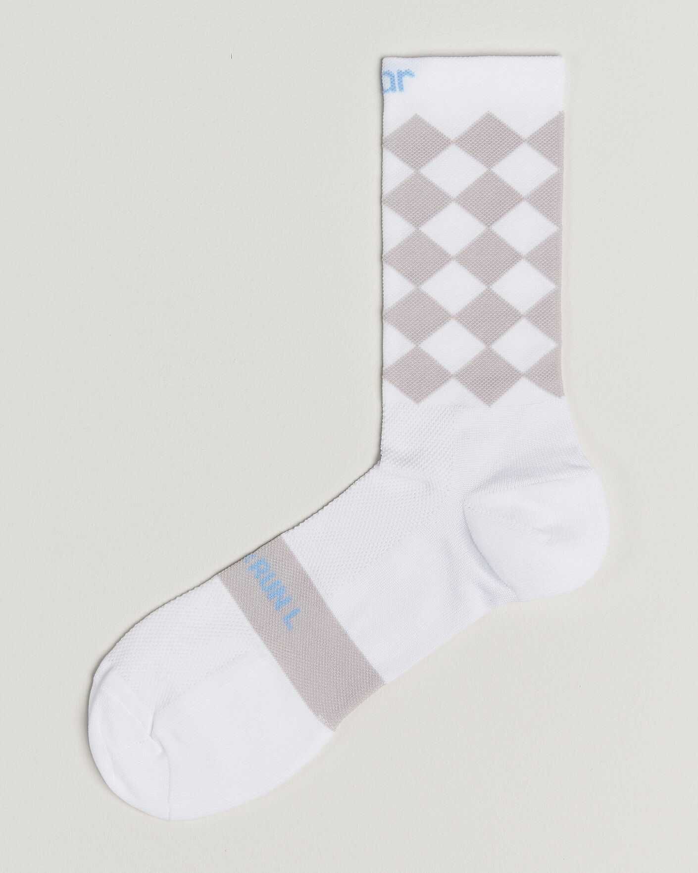 Herr | Underkläder | SOAR Running | Diamond Crew Sock White/Grey