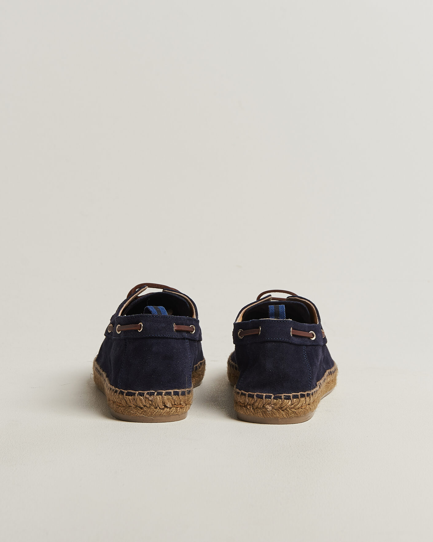 Herr | Espadriller | Castañer | Nemo Casual Suede Boat Shoe Azul Oscuro