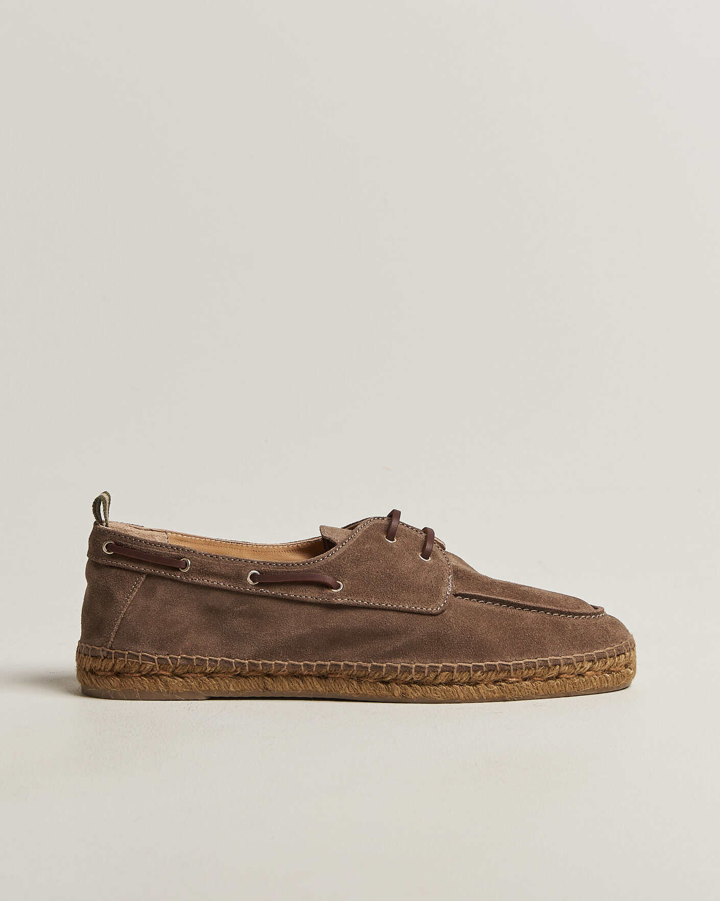 Herr | Espadriller | Castañer | Nemo Casual Suede Boat Shoe Topo