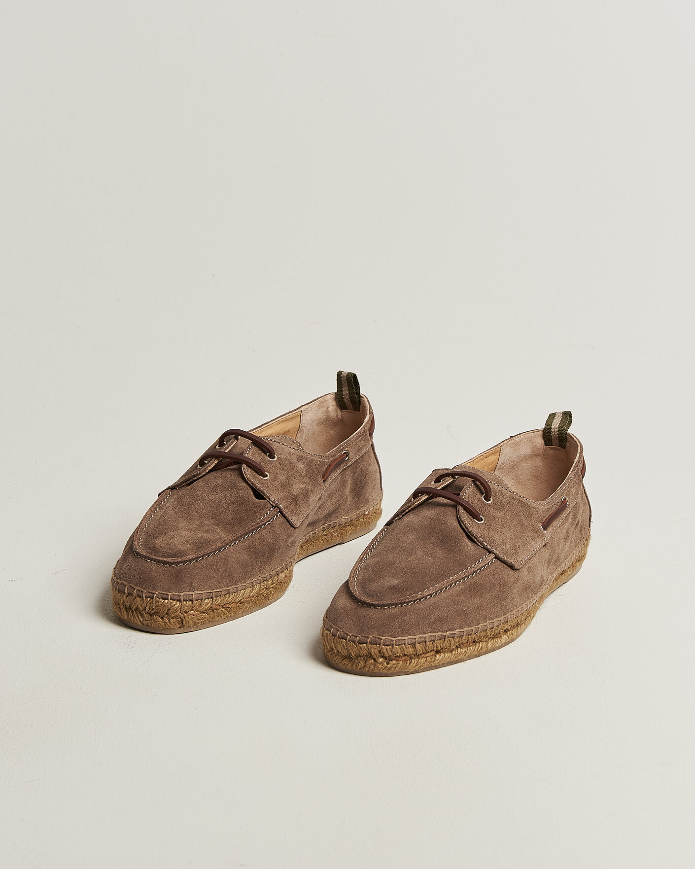 Herr | Espadriller | Castañer | Nemo Casual Suede Boat Shoe Topo