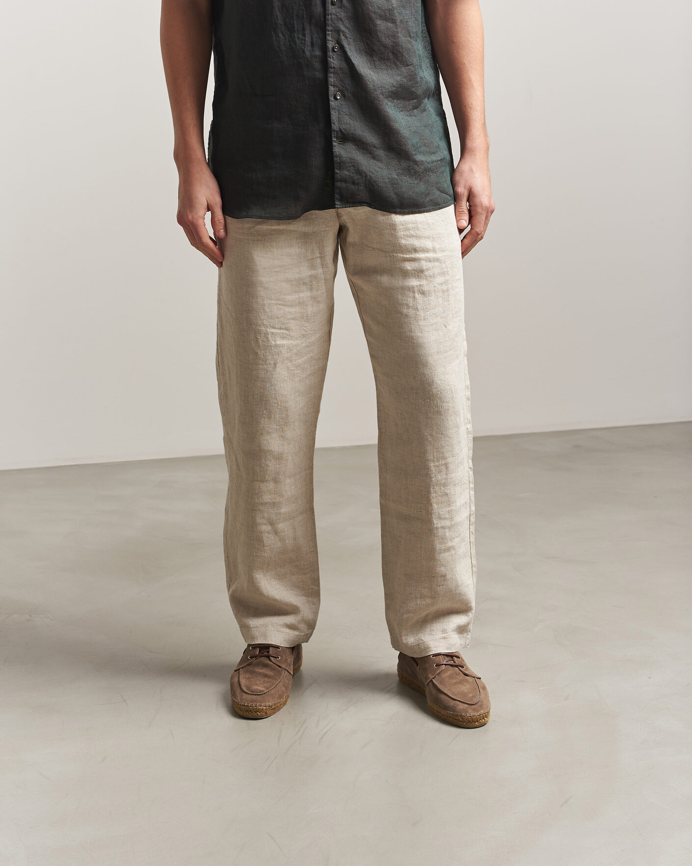 Herr | Espadriller | Castañer | Nemo Casual Suede Boat Shoe Topo