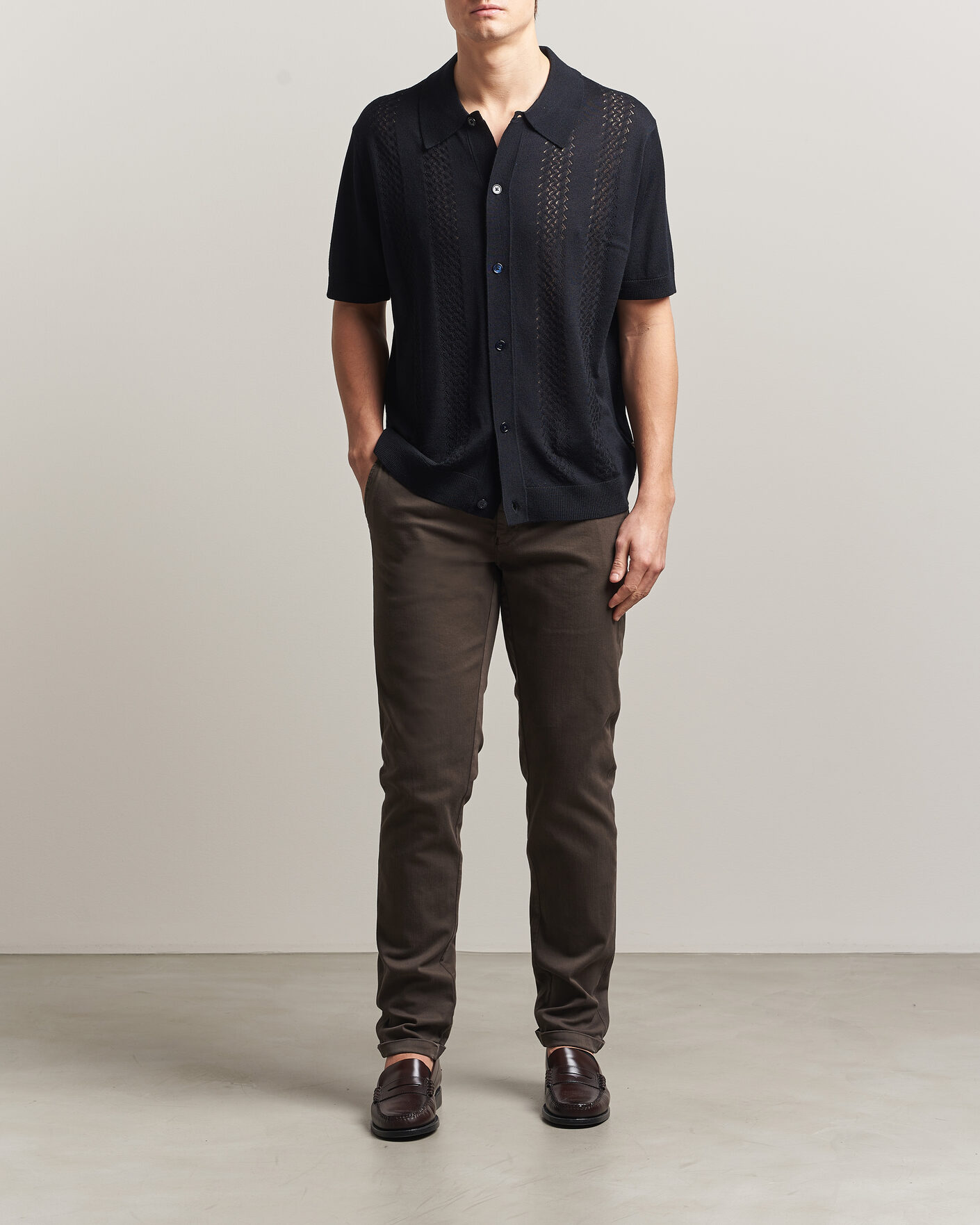 Herr | Byxor | Tramarossa | Luis Superstrech Cotton Chino Coffee