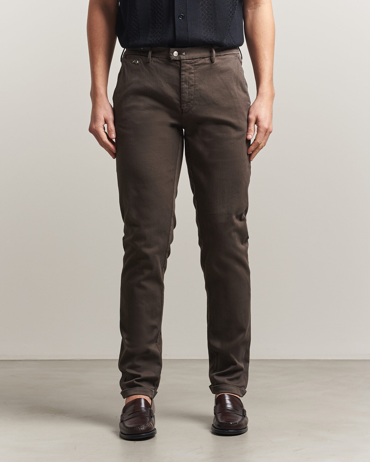 Herr | Byxor | Tramarossa | Luis Superstrech Cotton Chino Coffee