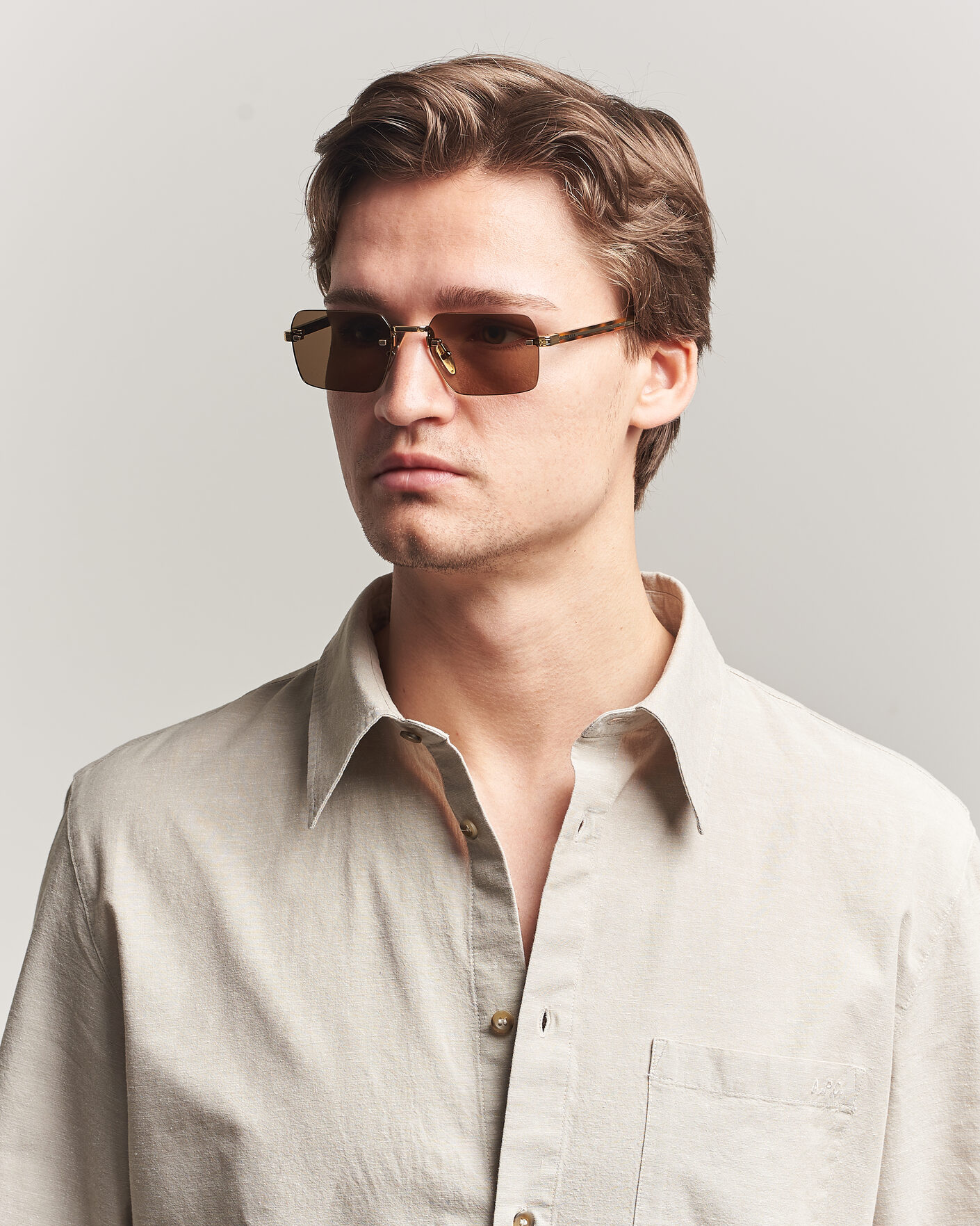 Herr | Solglasögon | Prada Eyewear | 0PR D55S Sunglasses Gold