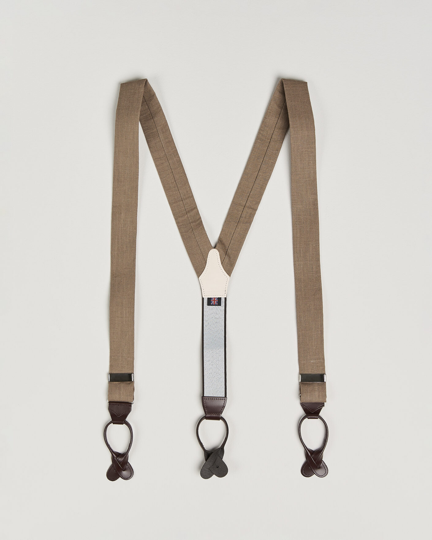 Herr | Hängslen | Albert Thurston | Linen Braces Acorn Brown