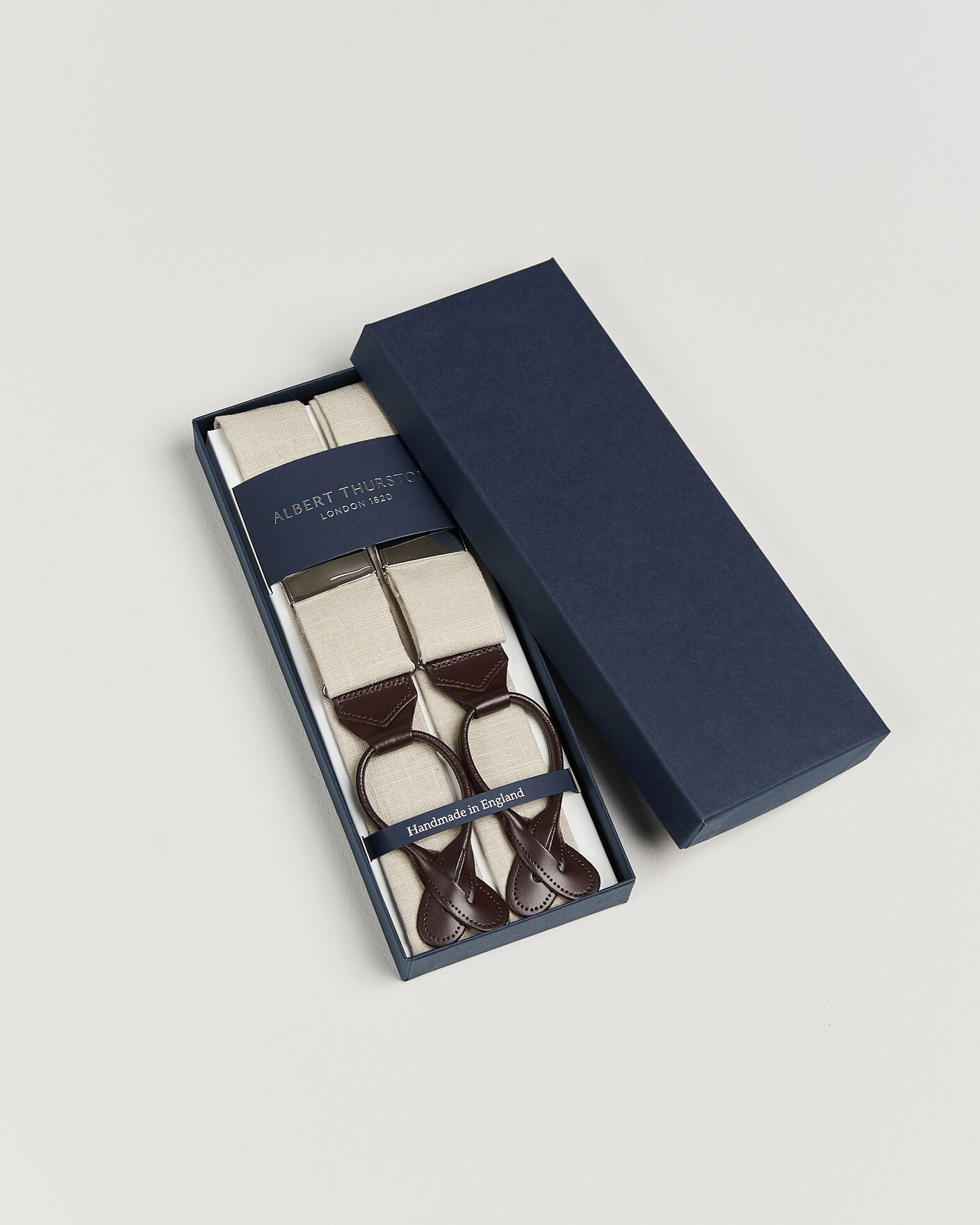 Herr | Hängslen | Albert Thurston | Linen Braces Natural