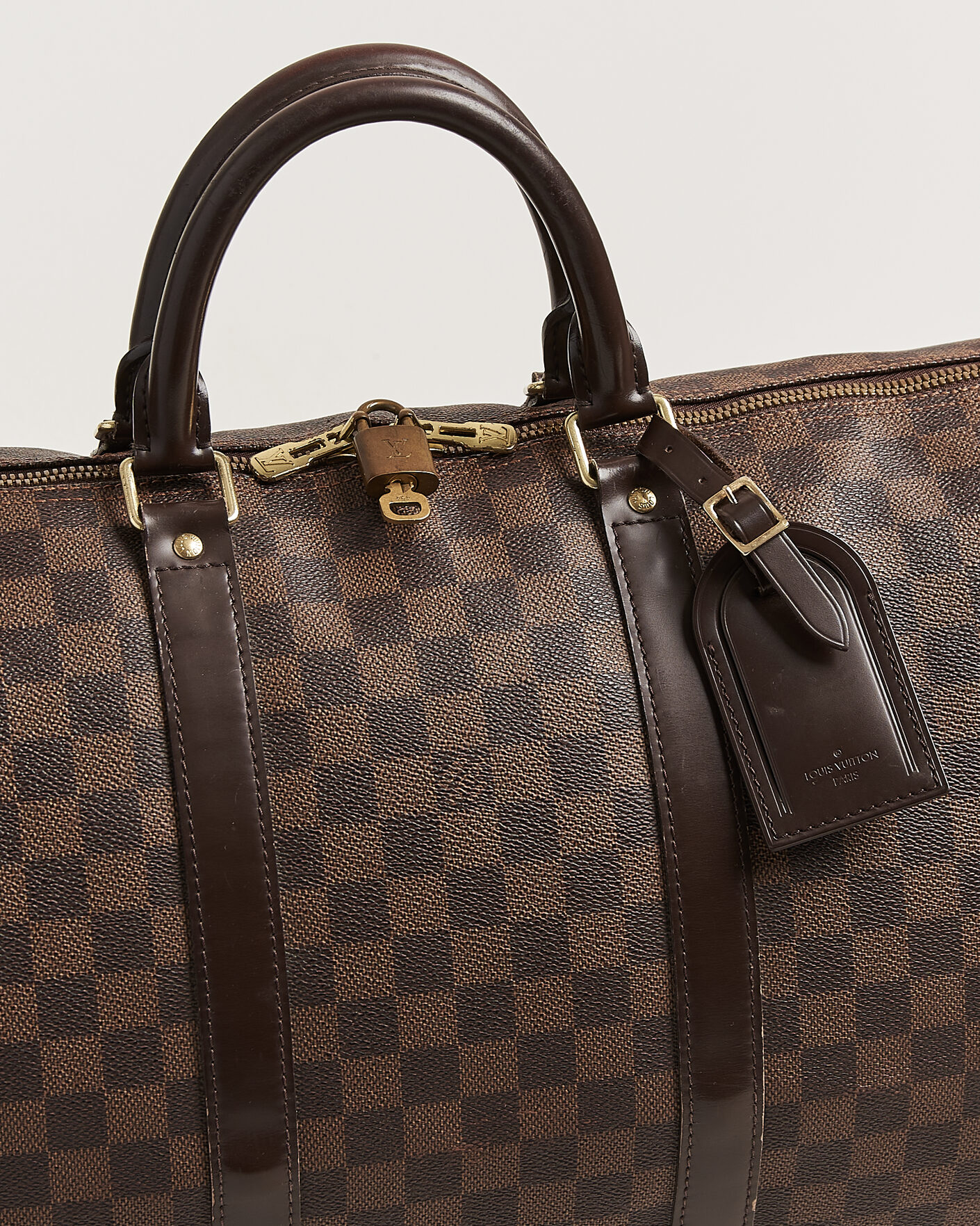 Herr | Pre-Owned & Vintage Bags | Louis Vuitton Pre-Owned | Keepall 50 Damier Ebene