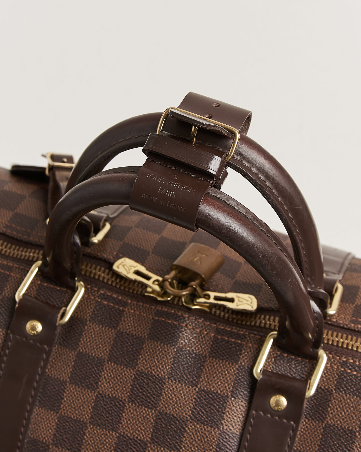 Herr | Pre-Owned & Vintage Bags | Louis Vuitton Pre-Owned | Keepall 50 Damier Ebene