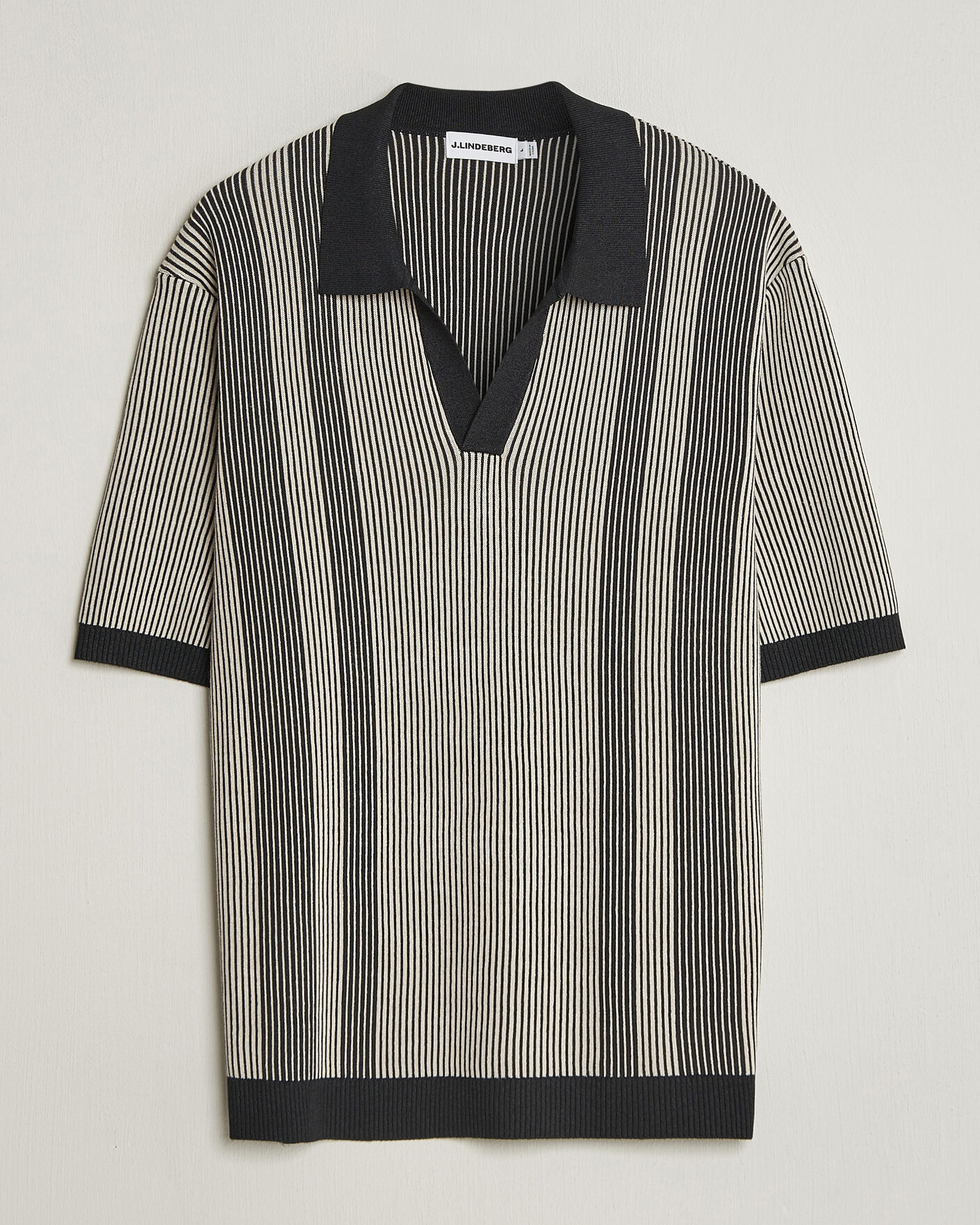 Herr | Pikéer | J.Lindeberg | Sal Knitted Polo Moonbeam