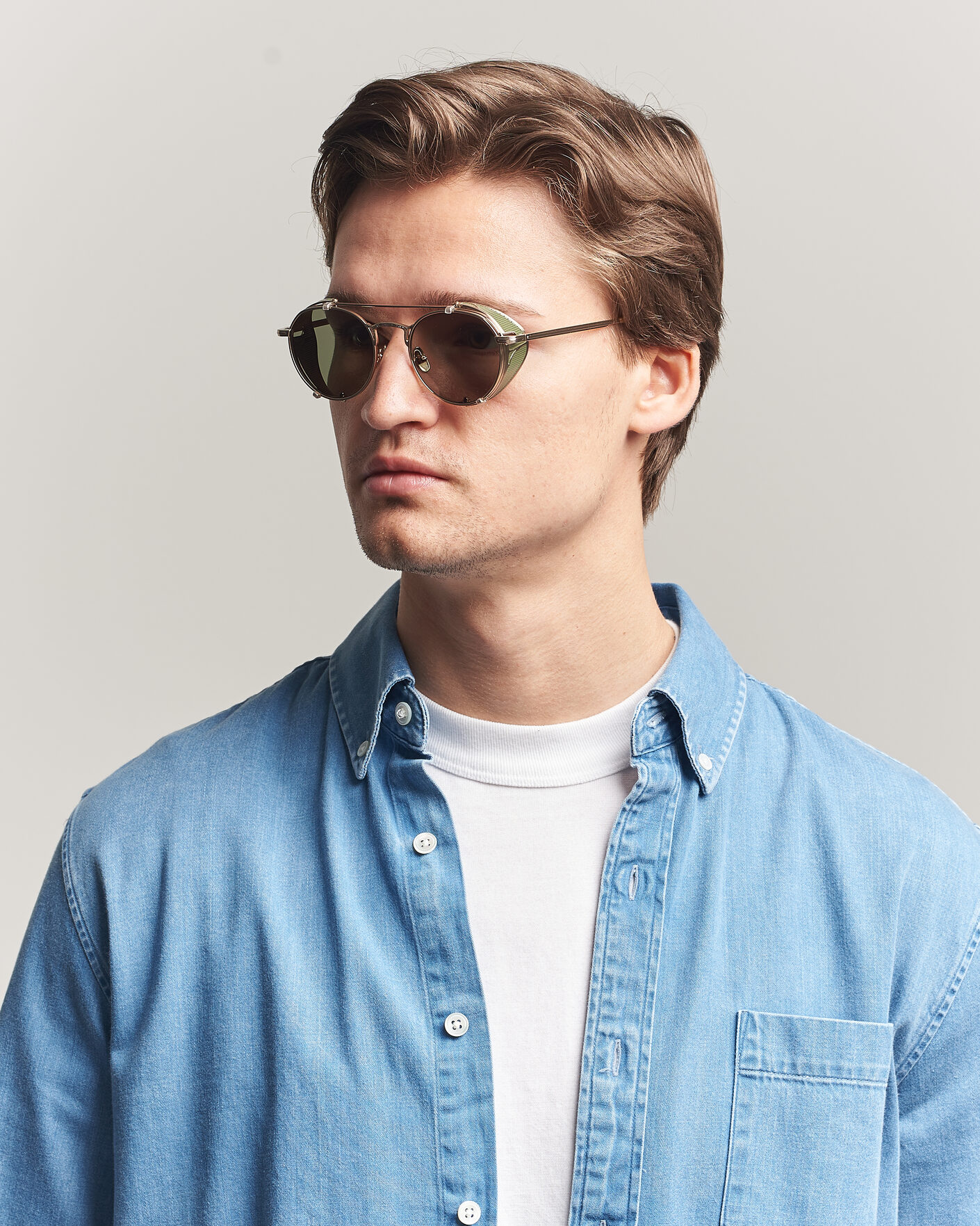 Herr | Solglasögon | Garrett Leight | Ocampo Sunglasses Gold