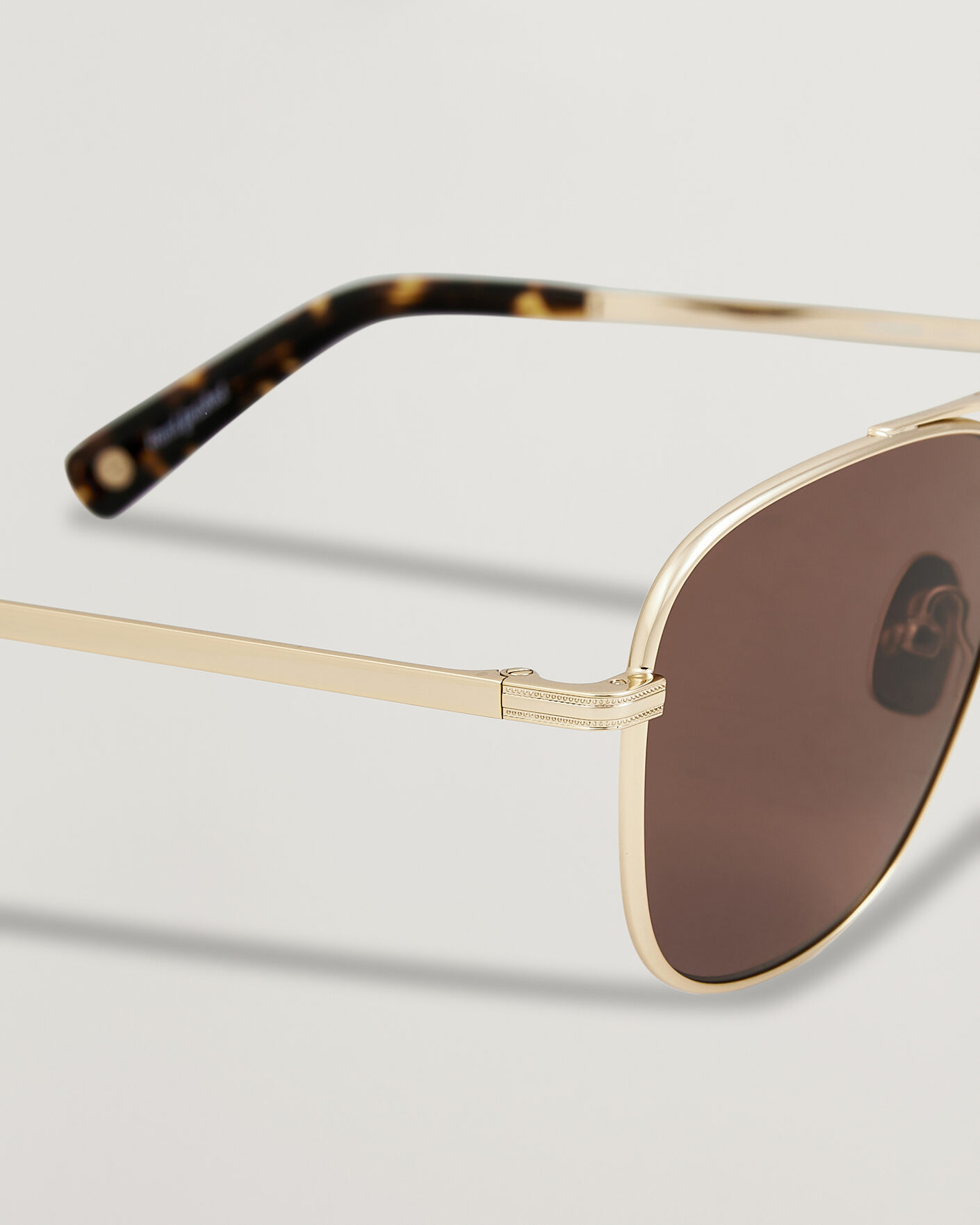 Herr | Solglasögon | Garrett Leight | El Capitan Sunglasses Gold