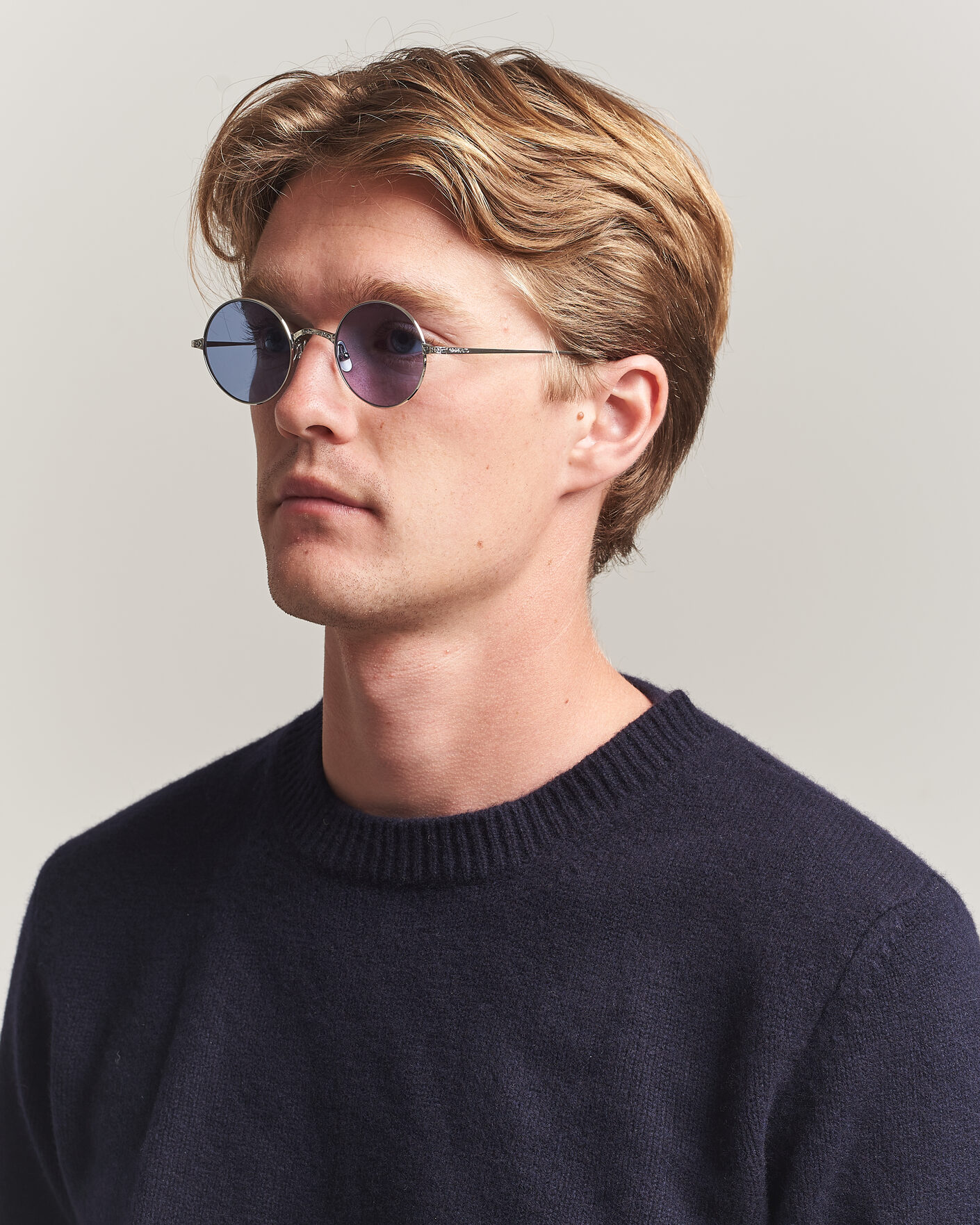 Herr | Solglasögon | Garrett Leight | GLCO X Ozzy Sunglasses Platinum