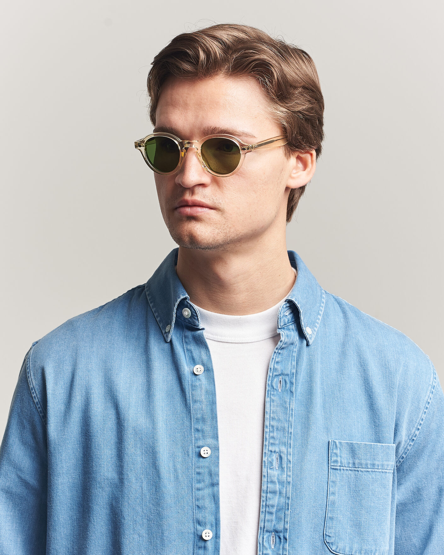 Herr | Solglasögon | Garrett Leight | Flipper Sunglasses Pure Glass