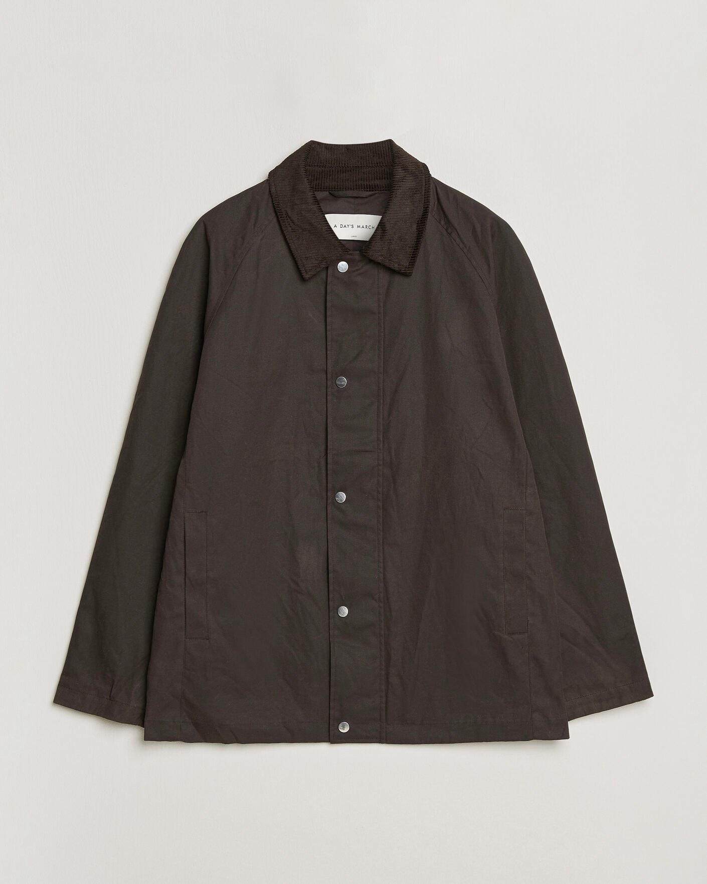 Herr | Jackor | A Day's March | Limestone Waxed Jacket Dark Brown