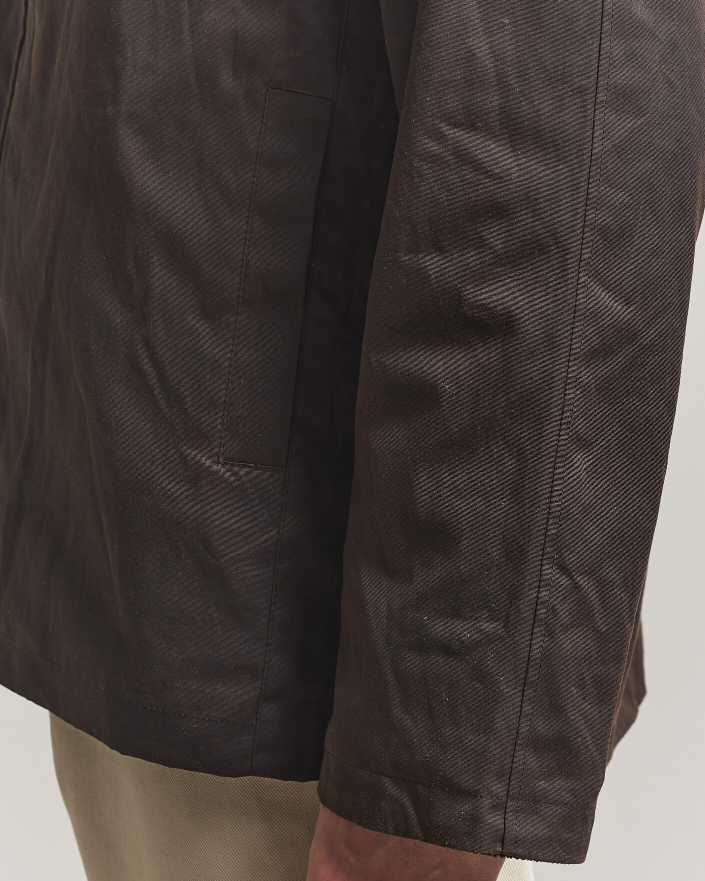 Herr | Jackor | A Day's March | Limestone Waxed Jacket Dark Brown