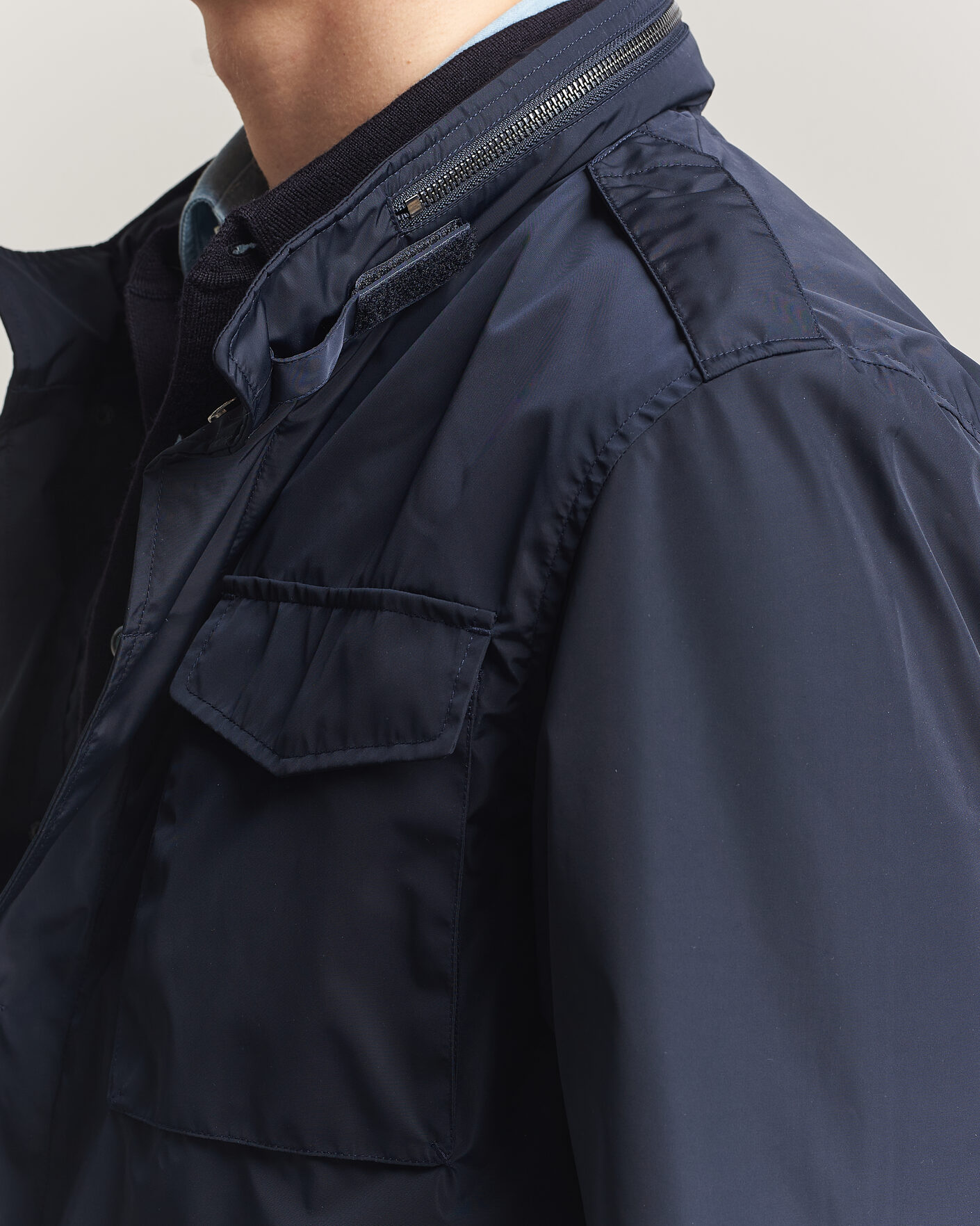 Herr | Jackor | A Day's March | Barnett M65 Nylon Jacket Navy