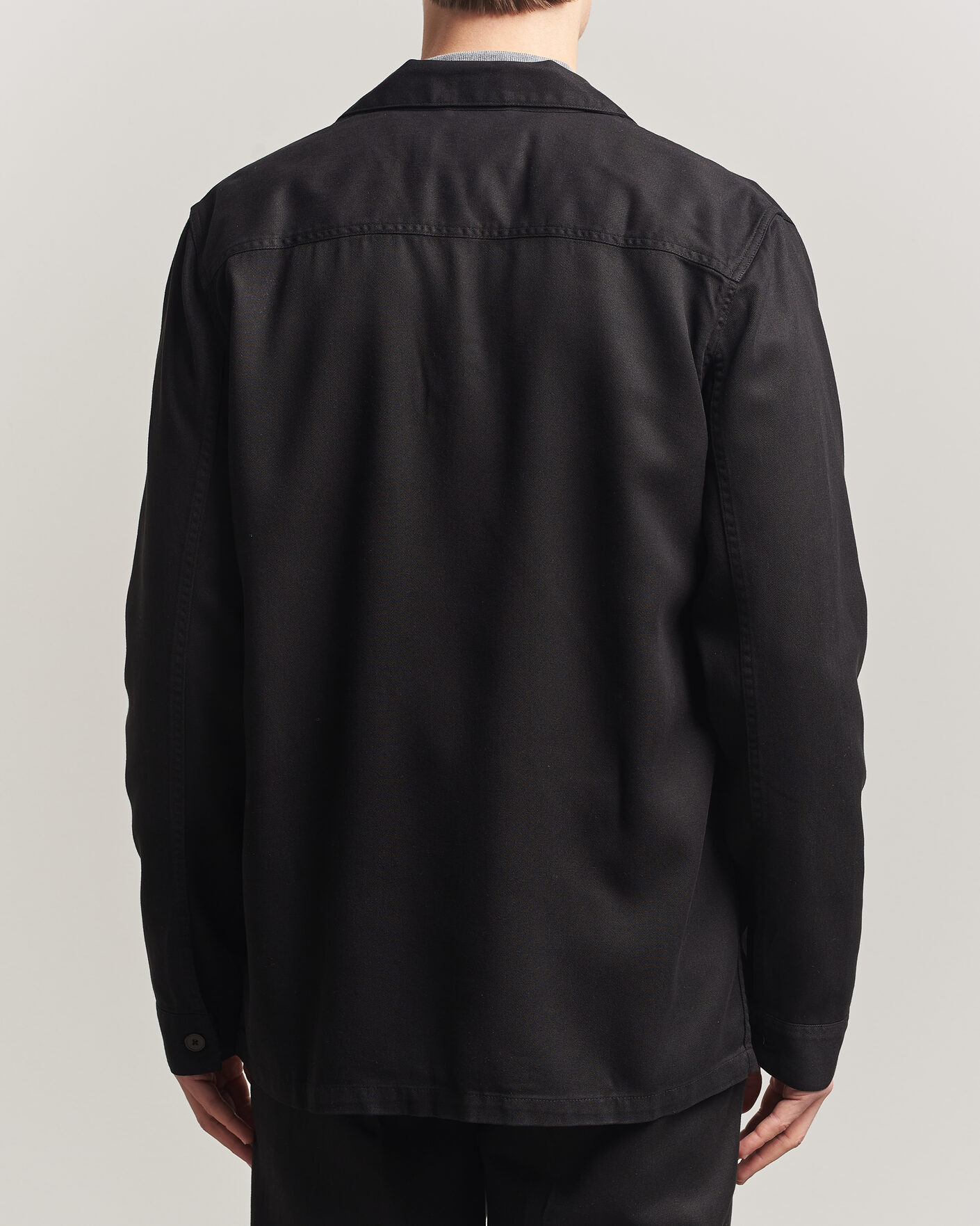 Herr | Skjortor | A Day's March | Banagher Lyocell Overshirt Black