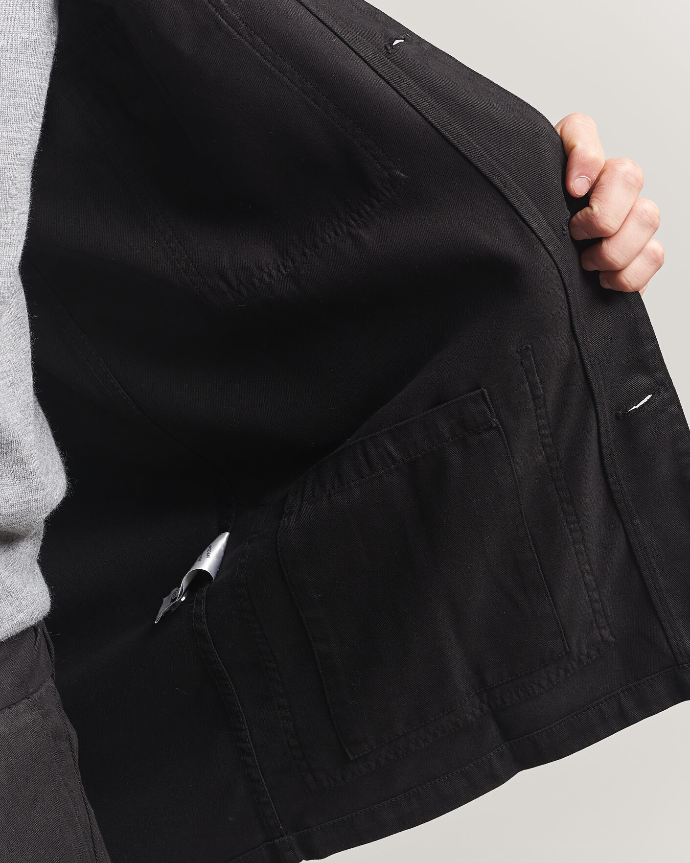 Herr | Skjortor | A Day's March | Banagher Lyocell Overshirt Black