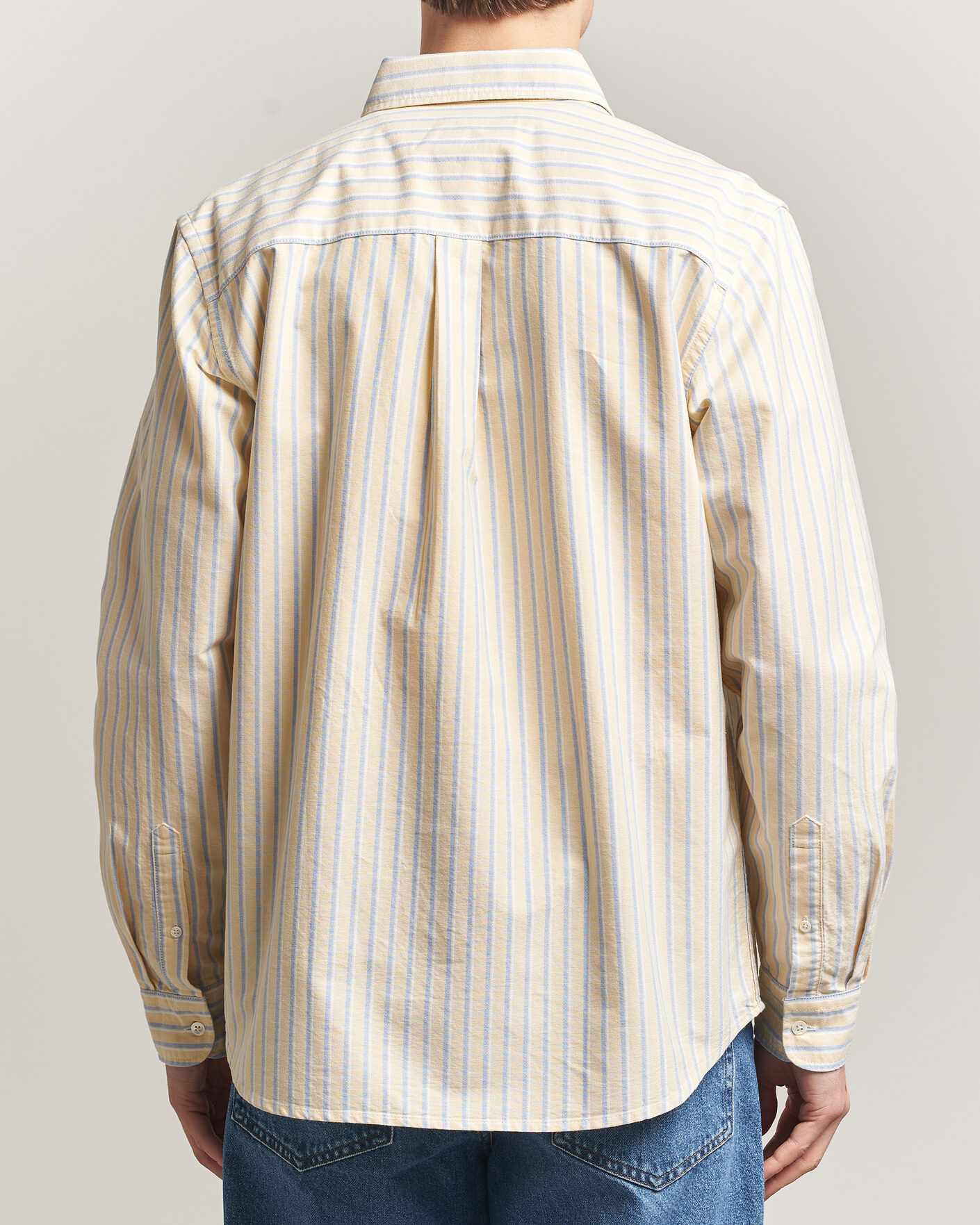 Herr | Skjortor | A Day's March | Original Oxford Shirt Yellow Multi