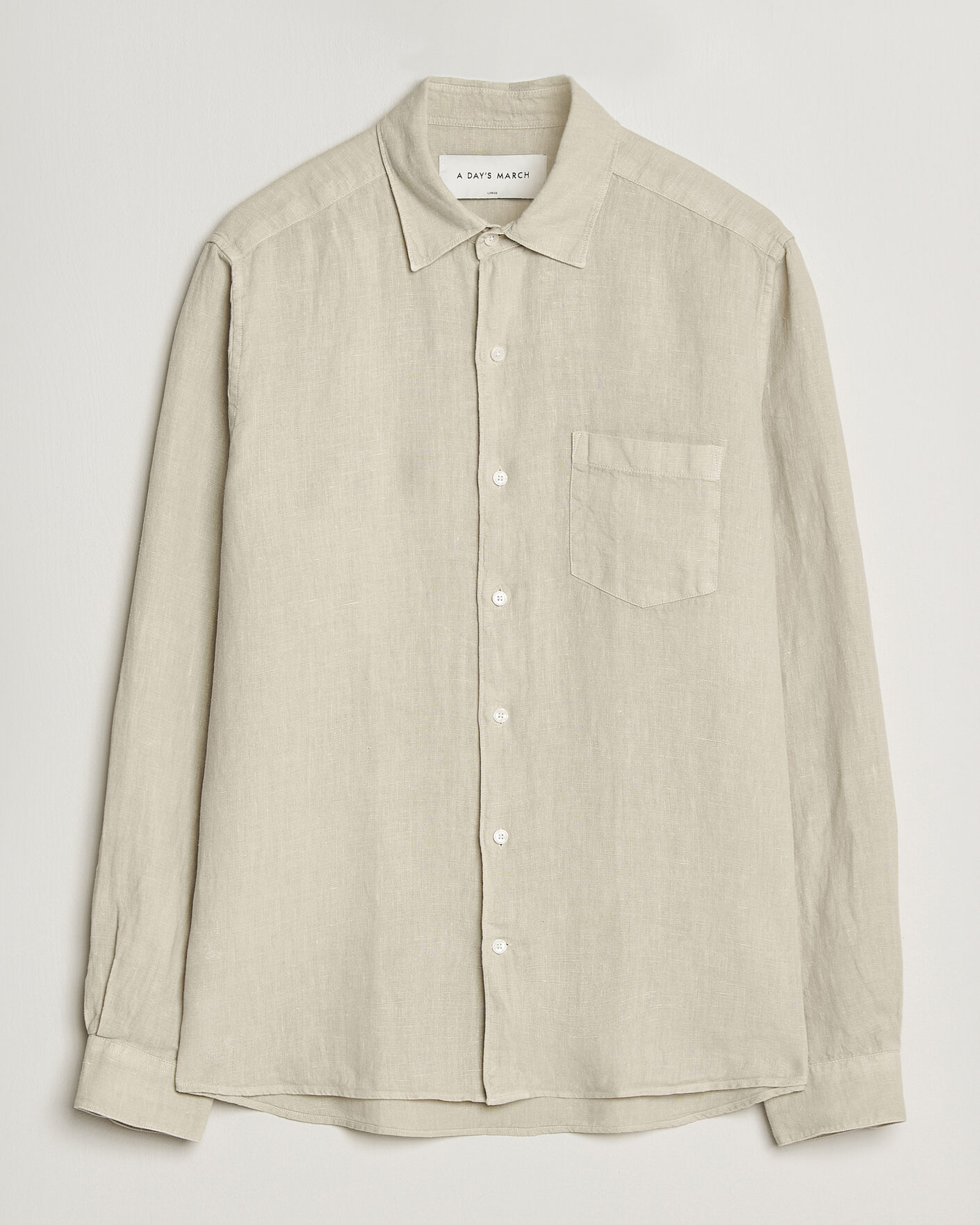 Herr | Skjortor | A Day's March | Daintree Linen Shirt Moonstruck