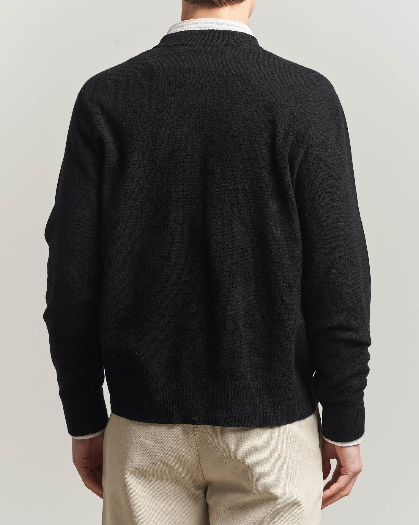 Herr | Tröjor | A Day's March | Marlow Cashmere Blend Sweater Black
