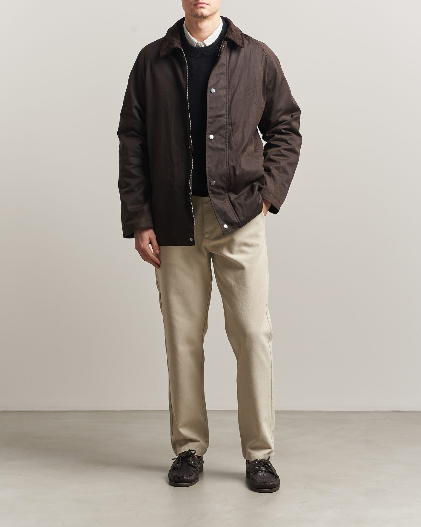 Herr | Byxor | A Day's March | Miller Cotton Lyocell Trousers Light Khaki